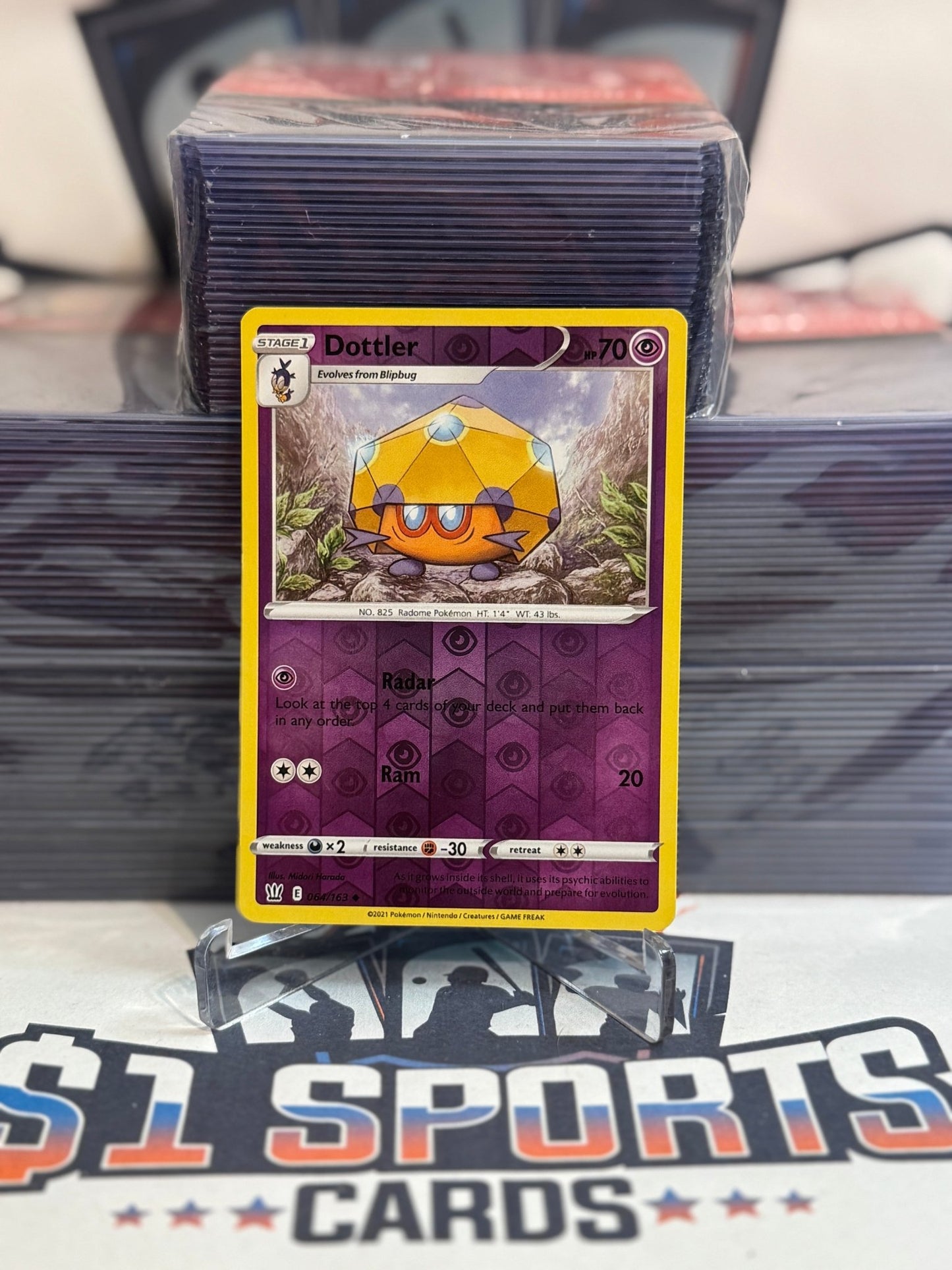 Pokemon TCG: Battle Styles - Dottler (Reverse Holo, Rare) #64