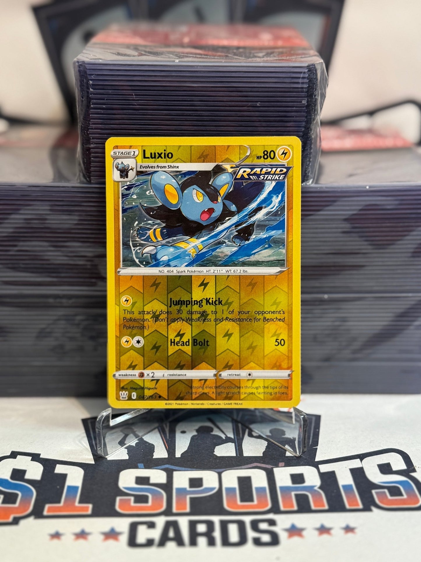 Pokemon TCG: Battle Styles - Luxio (Holo, Uncommon) #47