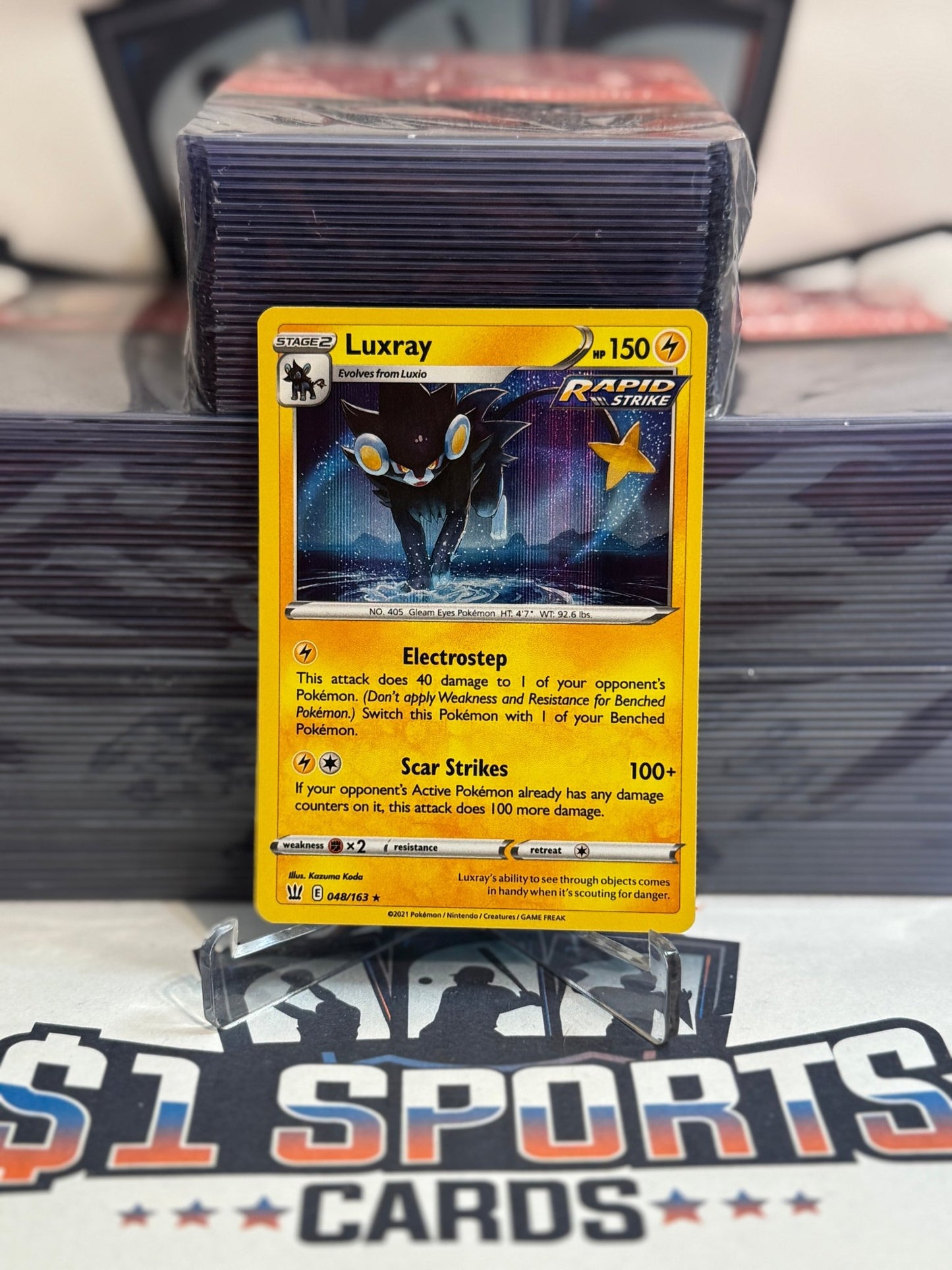 Pokemon TCG: Battle Styles - Luxray (Reverse Holo, Rare) #48