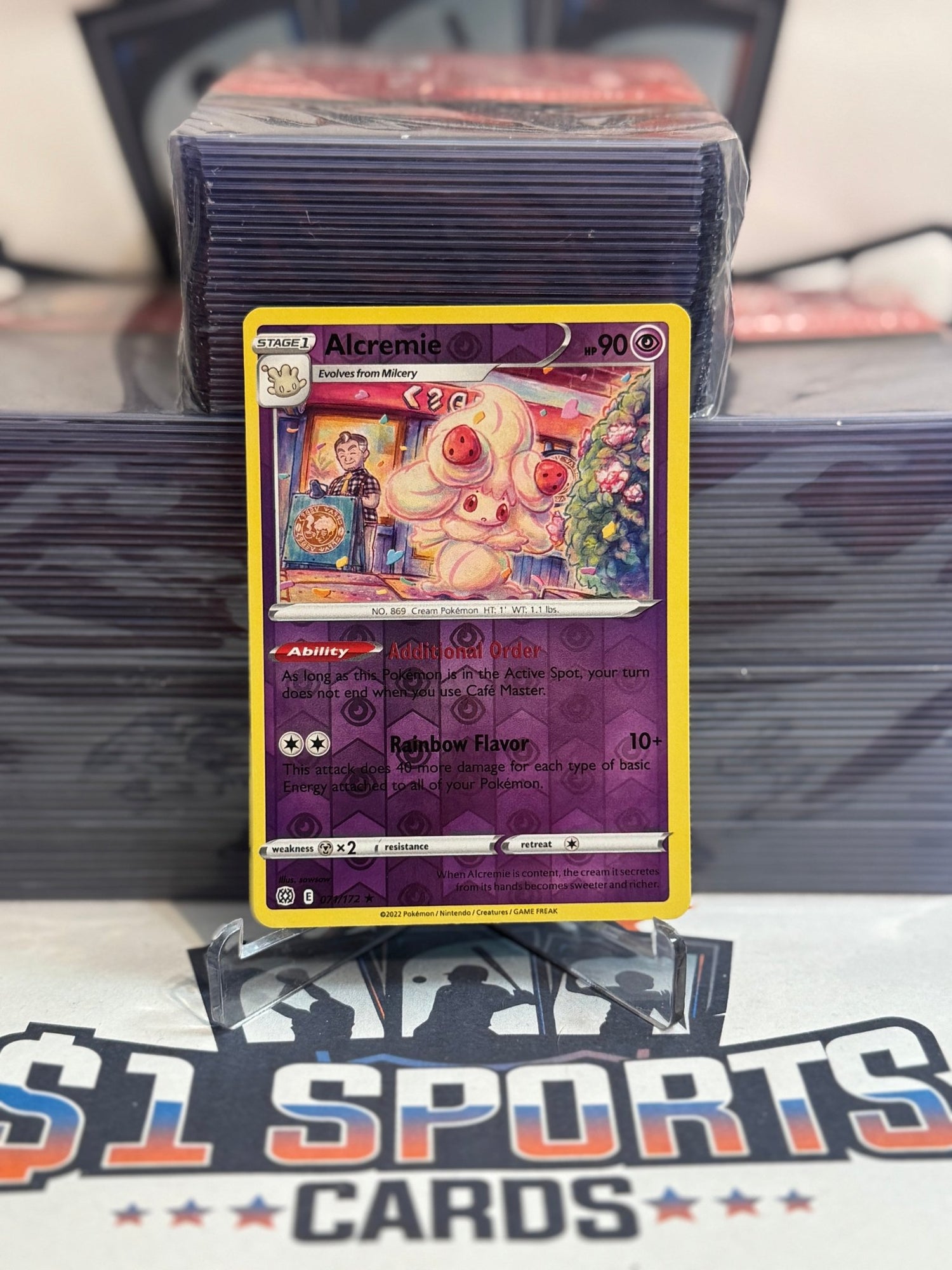 Pokemon TCG: Brilliant Stars - Alcremie (Reverse Holo, Rare) #71