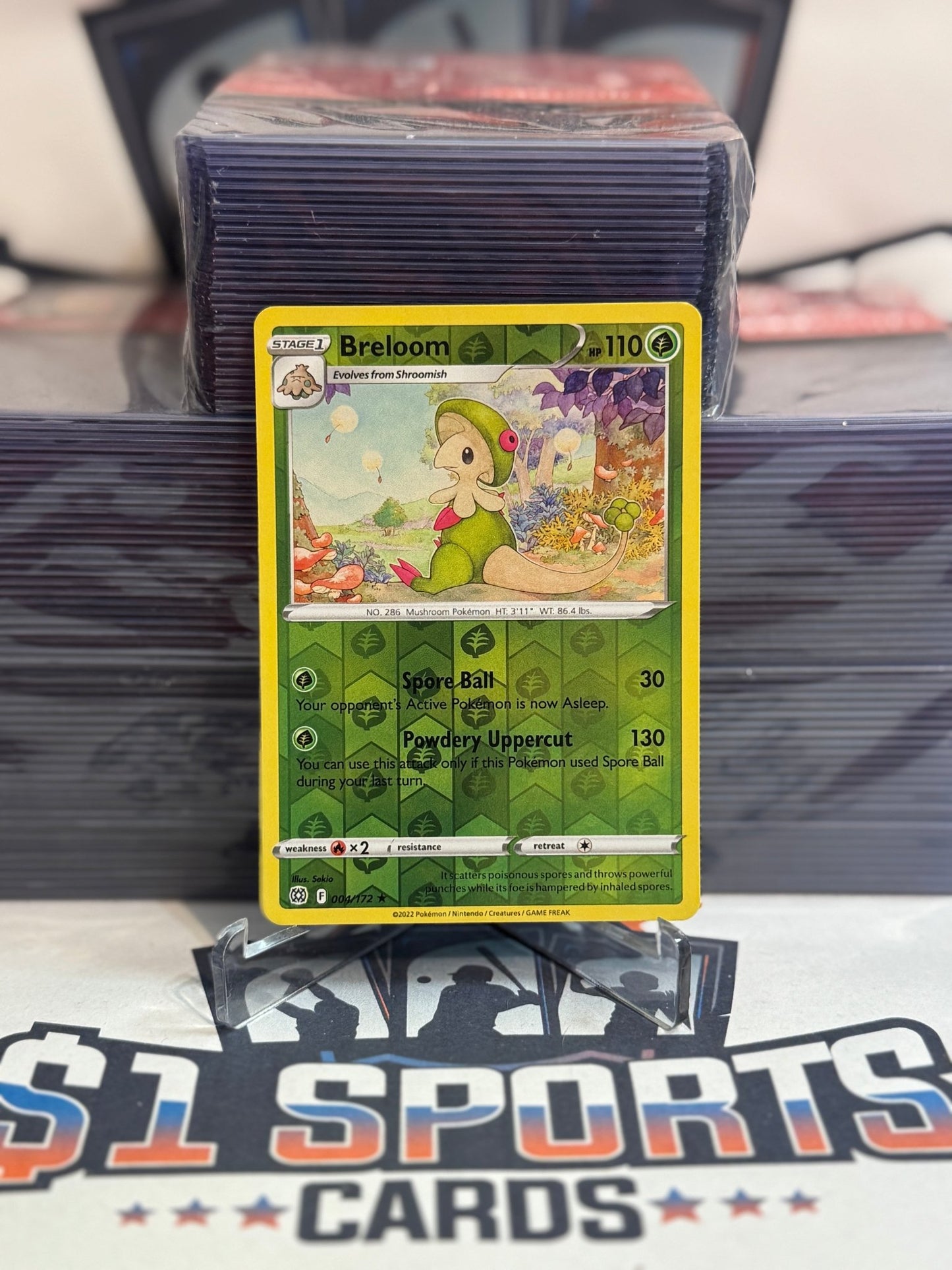 Pokemon TCG: Brilliant Stars - Breloom (Reverse Holo, Rare) #4