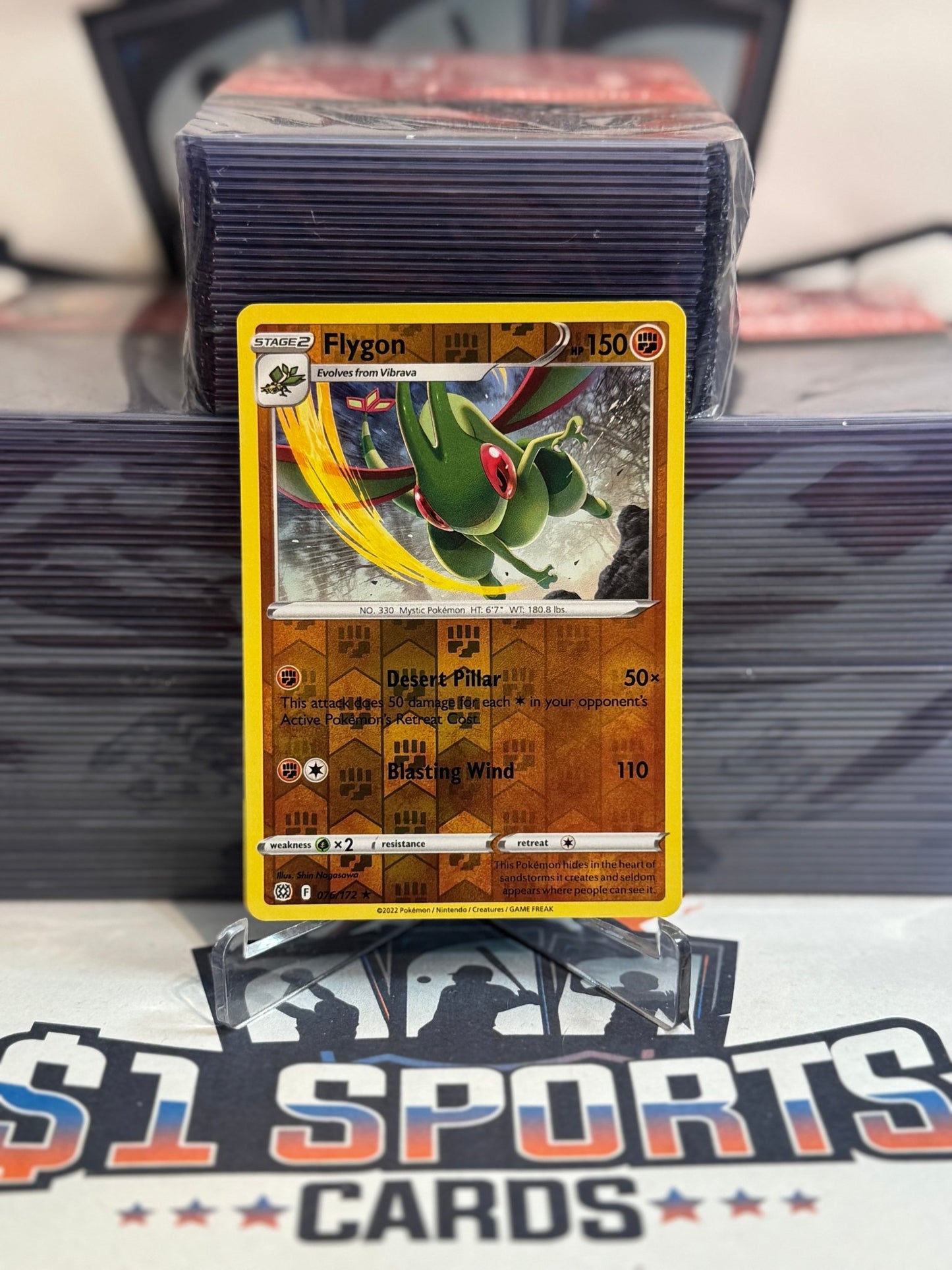 Pokemon TCG: Brilliant Stars - Flygon (Reverse Holo, Rare) #76