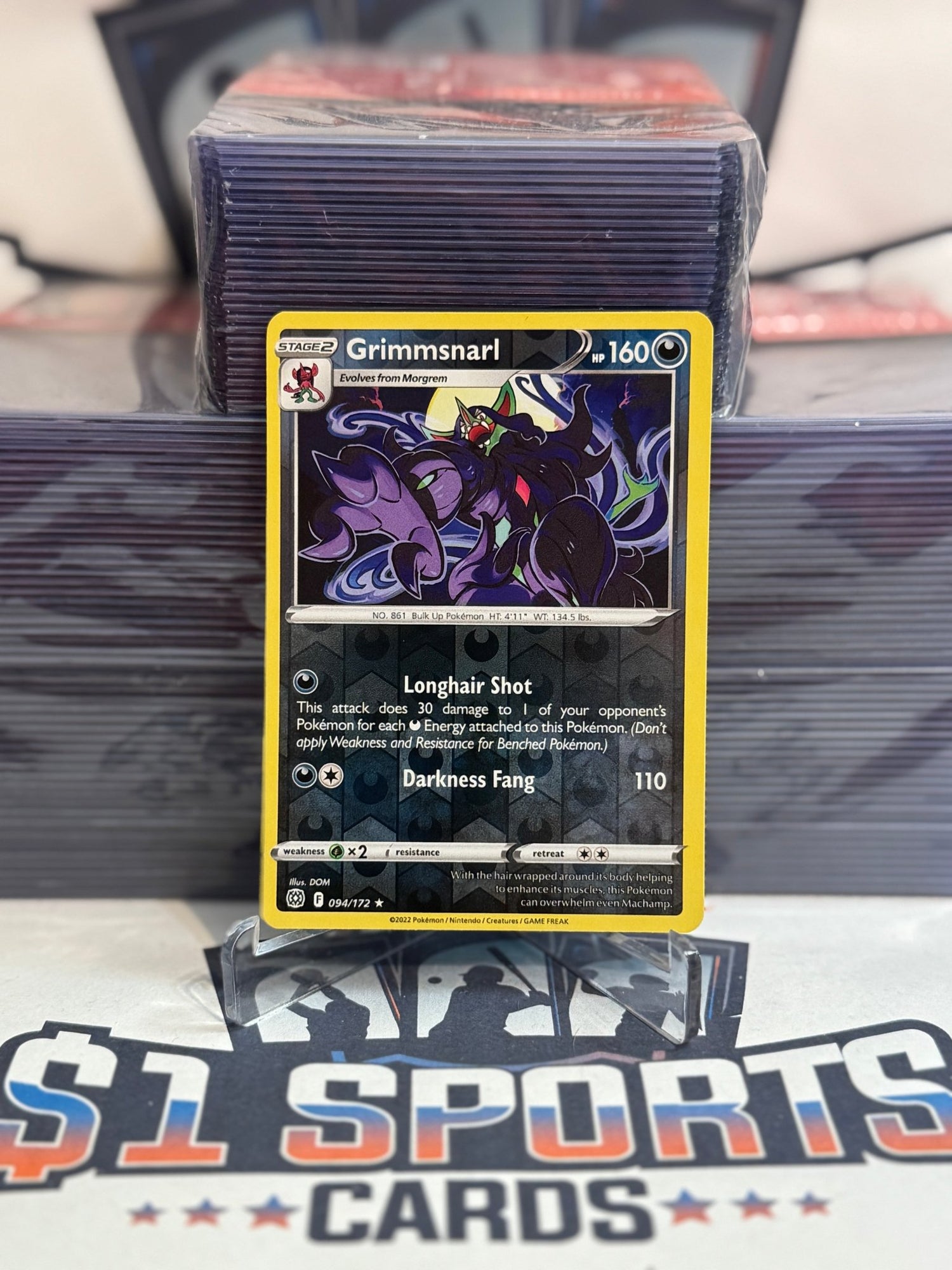 Pokemon TCG: Brilliant Stars - Grimmsnarl (Reverse Holo, Rare) #94