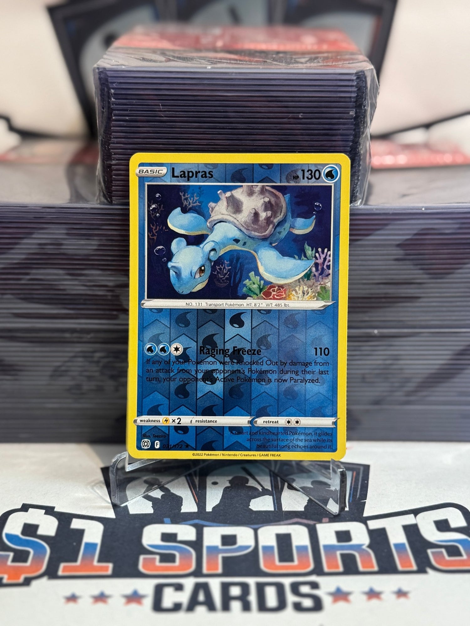 Pokemon TCG: Brilliant Stars - Lapras (Reverse Holo, Rare) #31