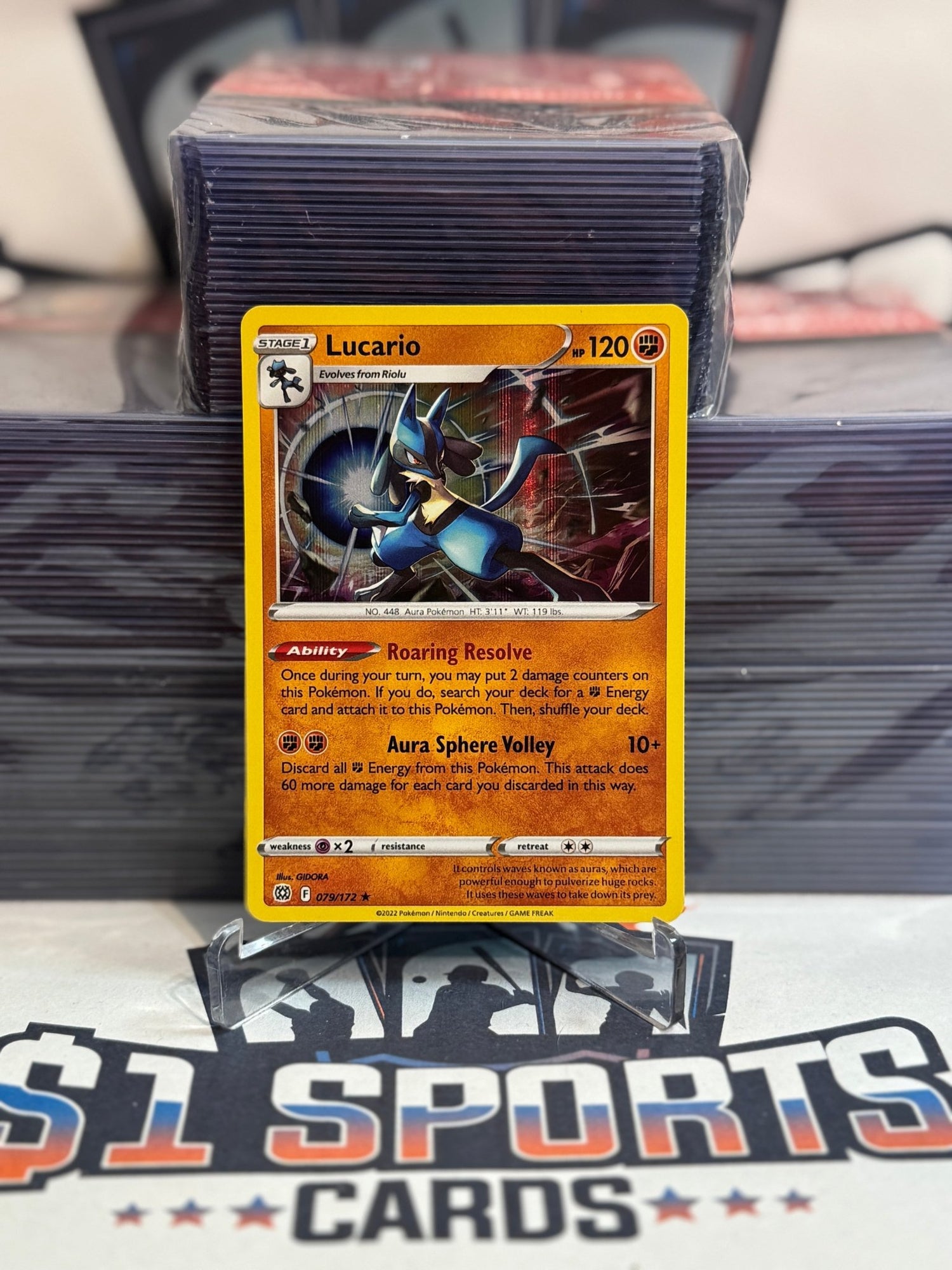lucario holographic card Pokemon PSA 9 MINT 10th Movie Anniversary Japanese Holo Promo Fighting Rarity Lucario | Ultra Prism |