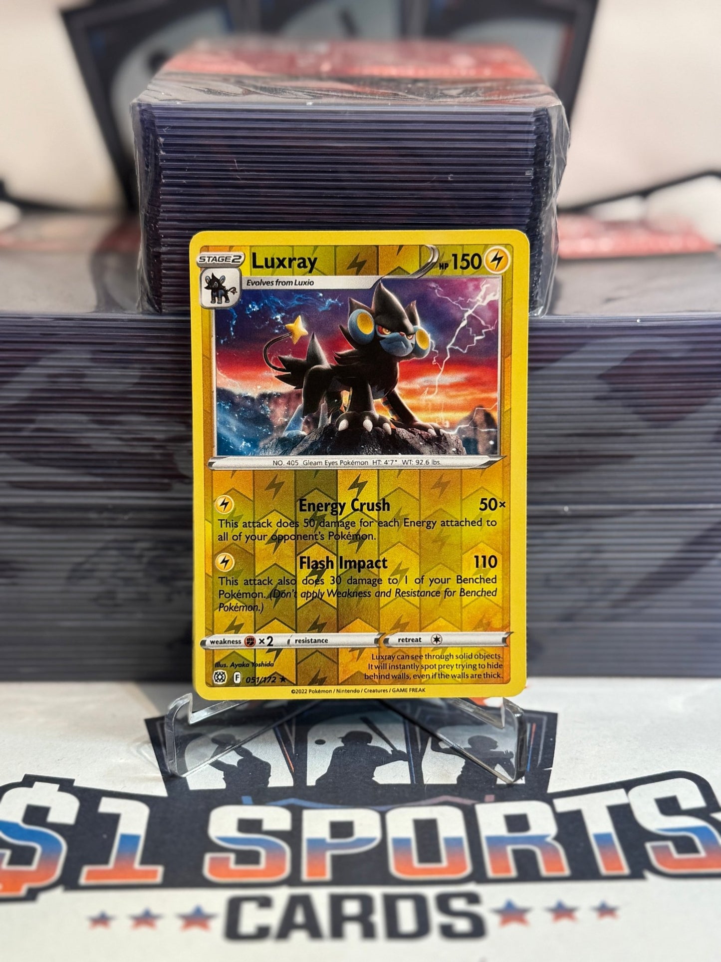 Pokemon TCG: Brilliant Stars - Luxray (Reverse Holo, Rare) #51