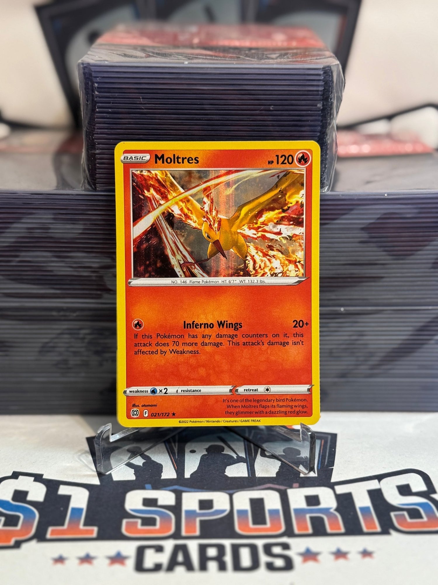 Pokemon TCG: Brilliant Stars - Moltres (Holo, Rare) #21