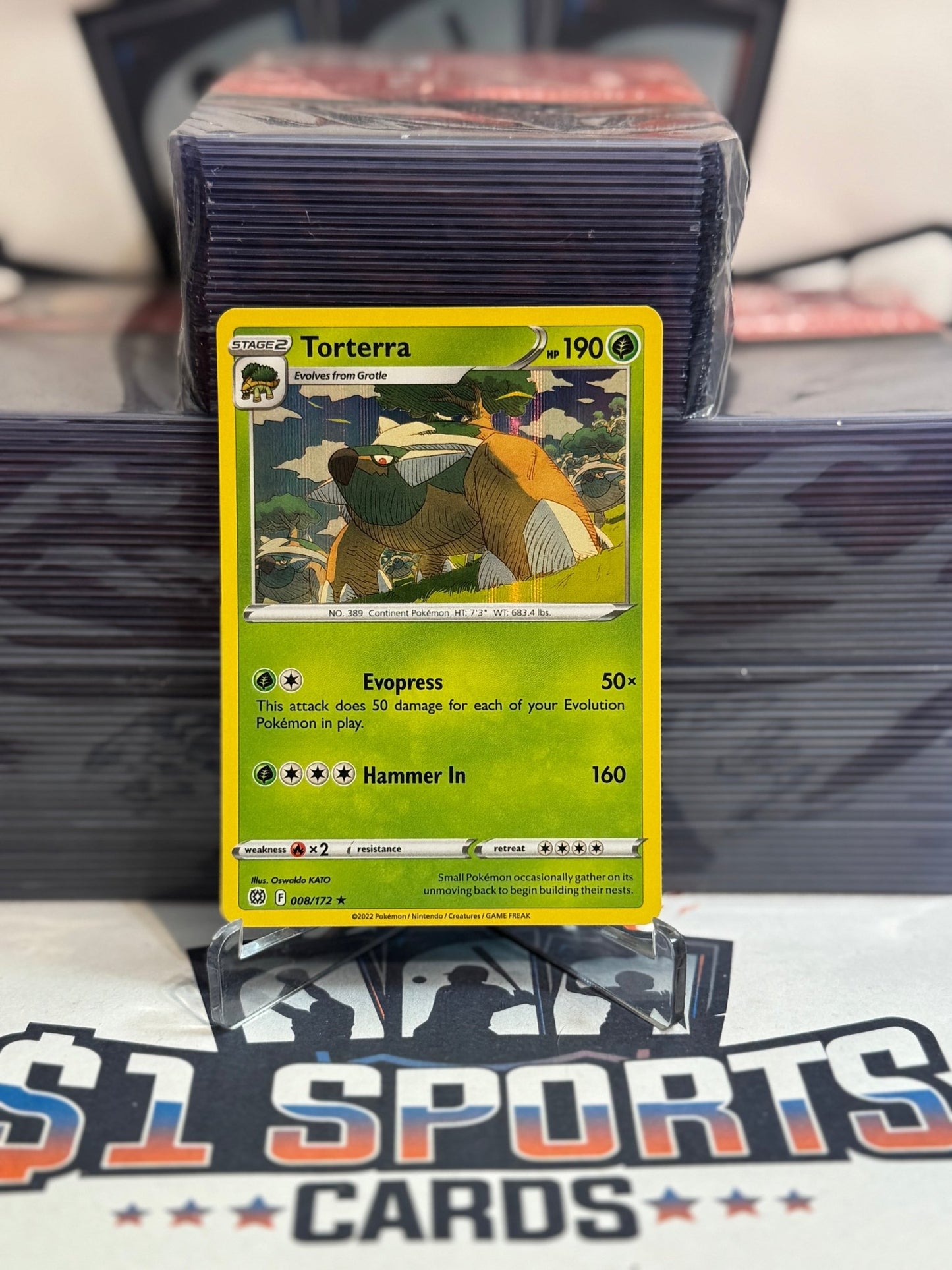 Pokemon TCG: Brilliant Stars - Torterra (Holo, Rare) #8