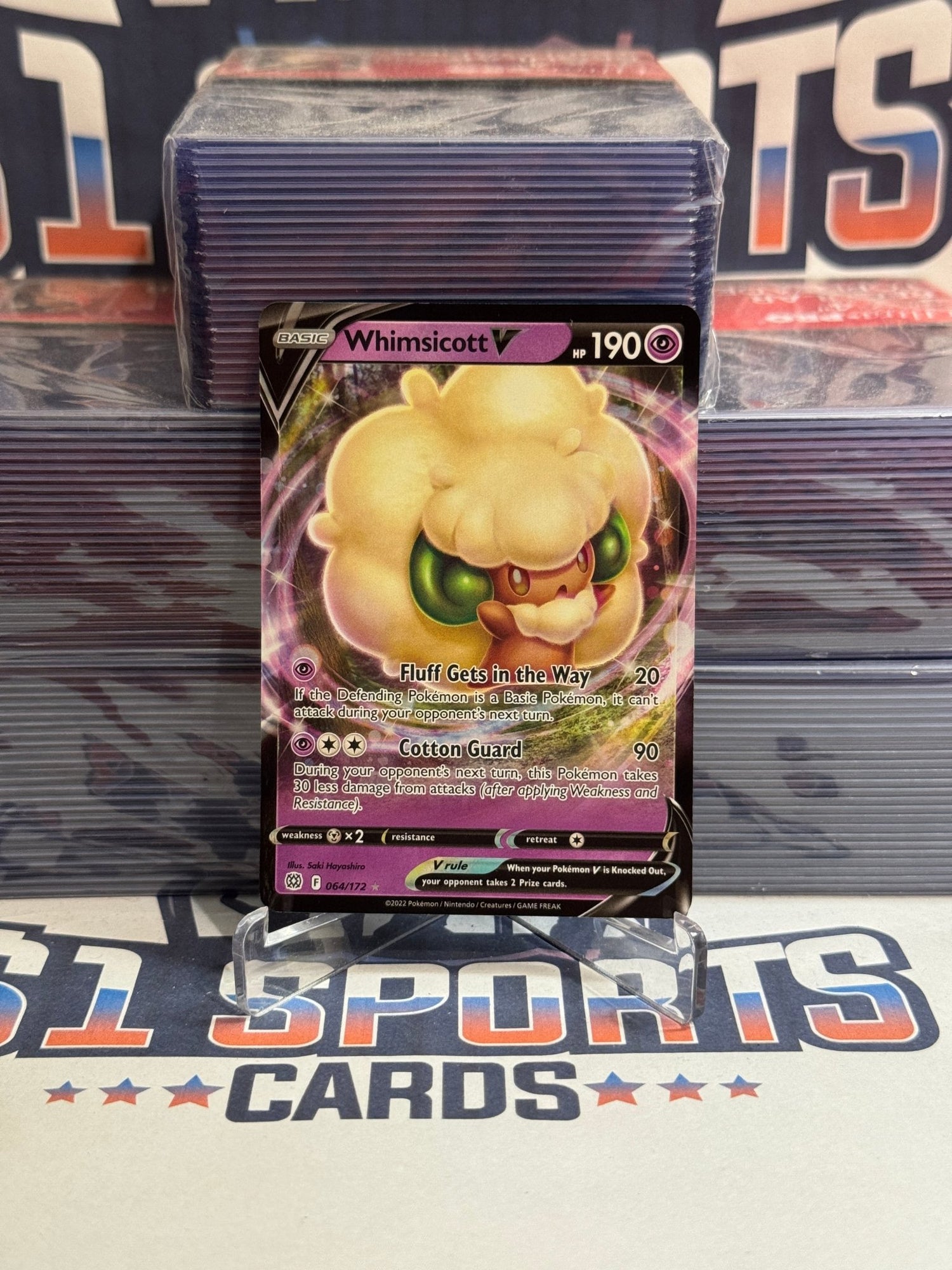 Pokemon TCG: Brilliant Stars - Whimsicott V (Ultra Rare) #64