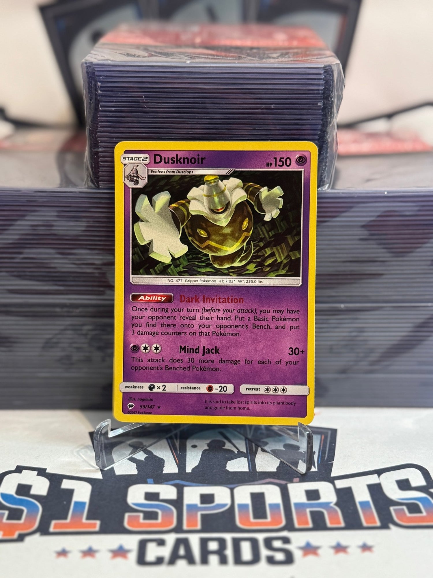 Pokemon TCG: Burning Shadows - Dusknoir (Holo, Rare) #53