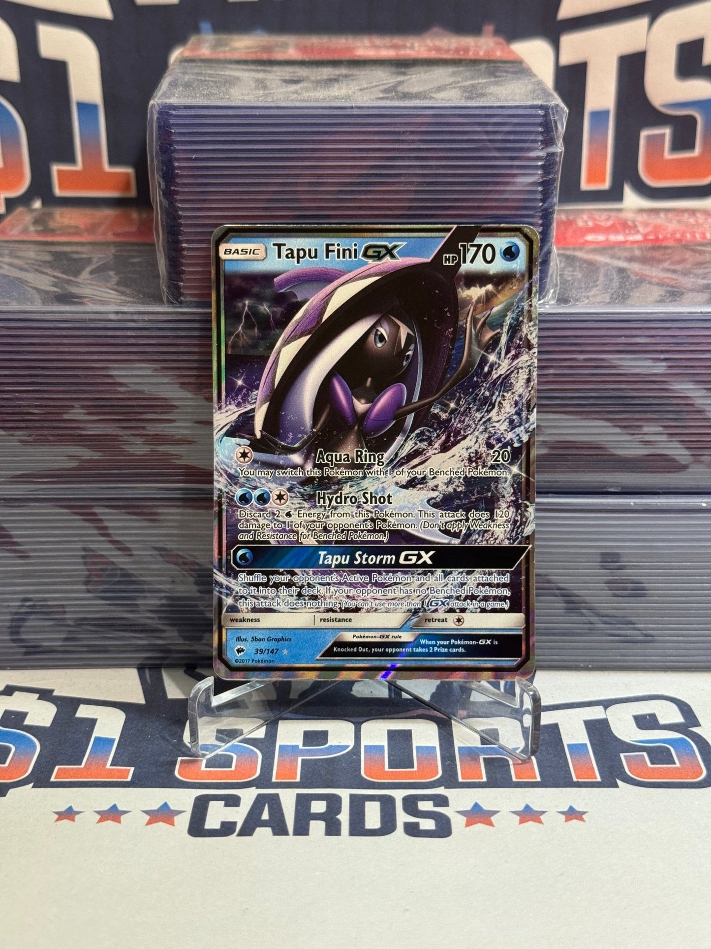 Pokemon TCG: Burning Shadows - Tapu Fini GX (Ultra Rare) #39