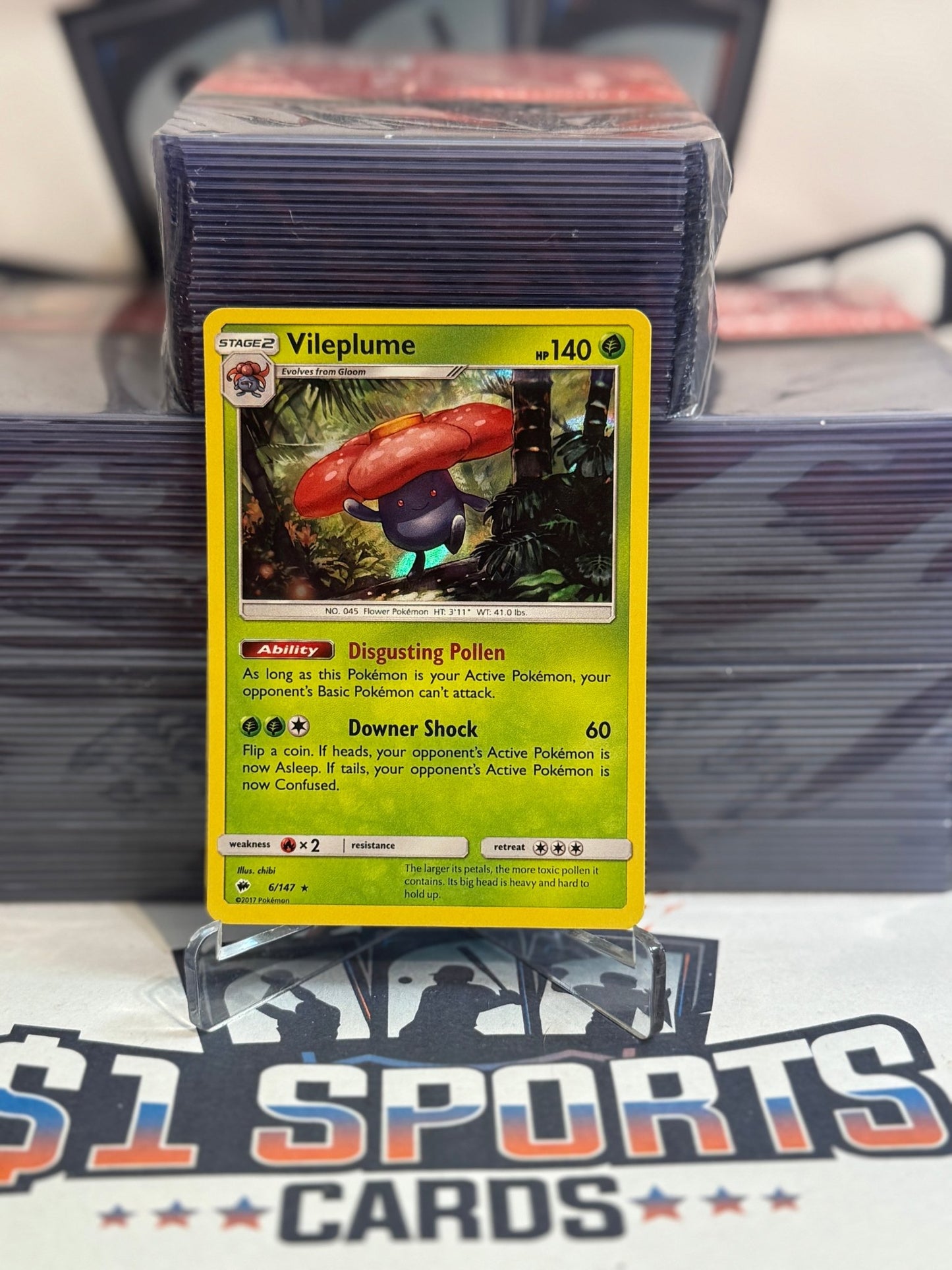 Pokemon TCG: Burning Shadows - Vileplume (Holo, Rare) #6