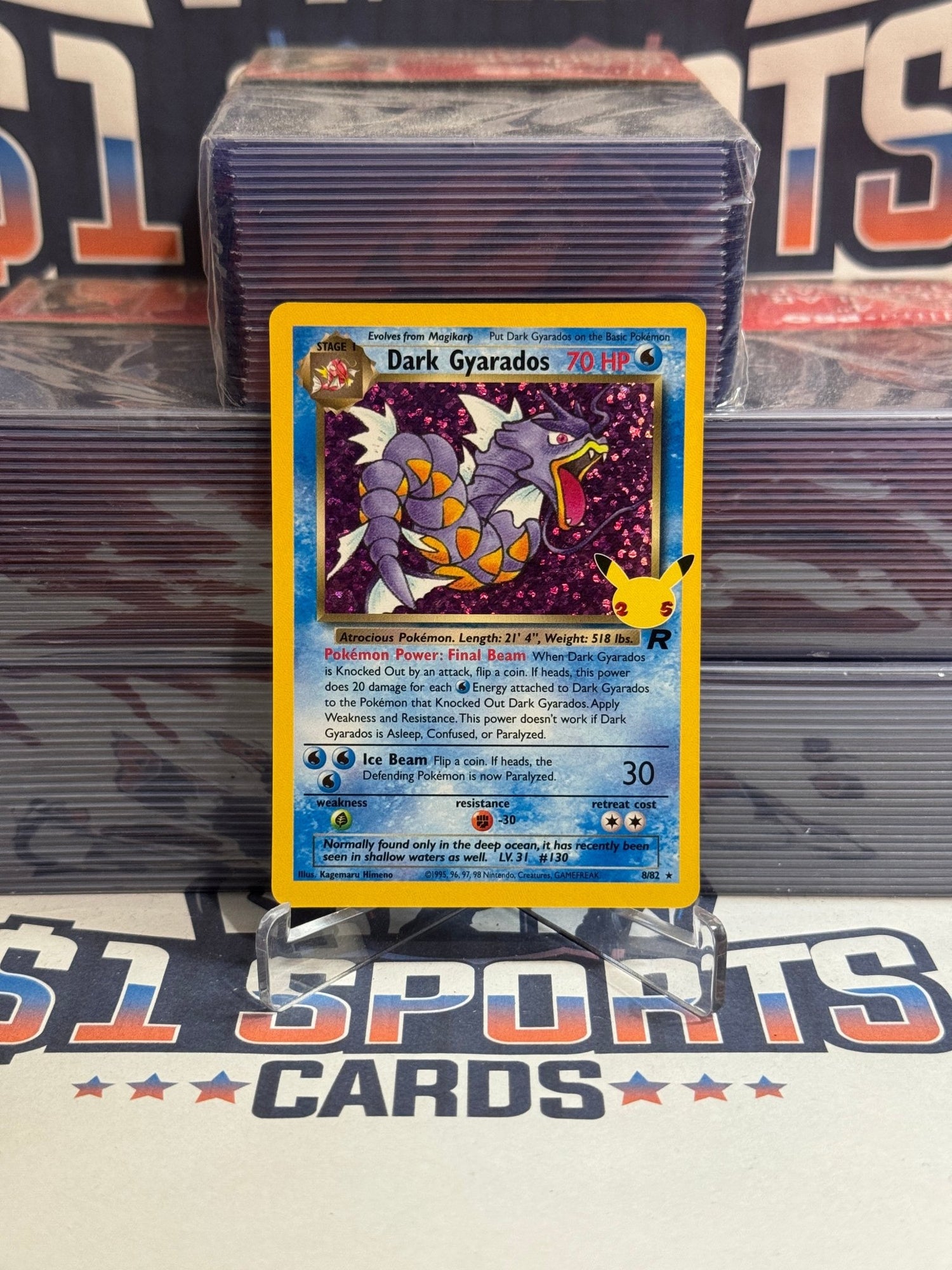 Pokemon TCG: Celebrations: Classic Collection - Dark Gyarados (Holo, Rare) #8