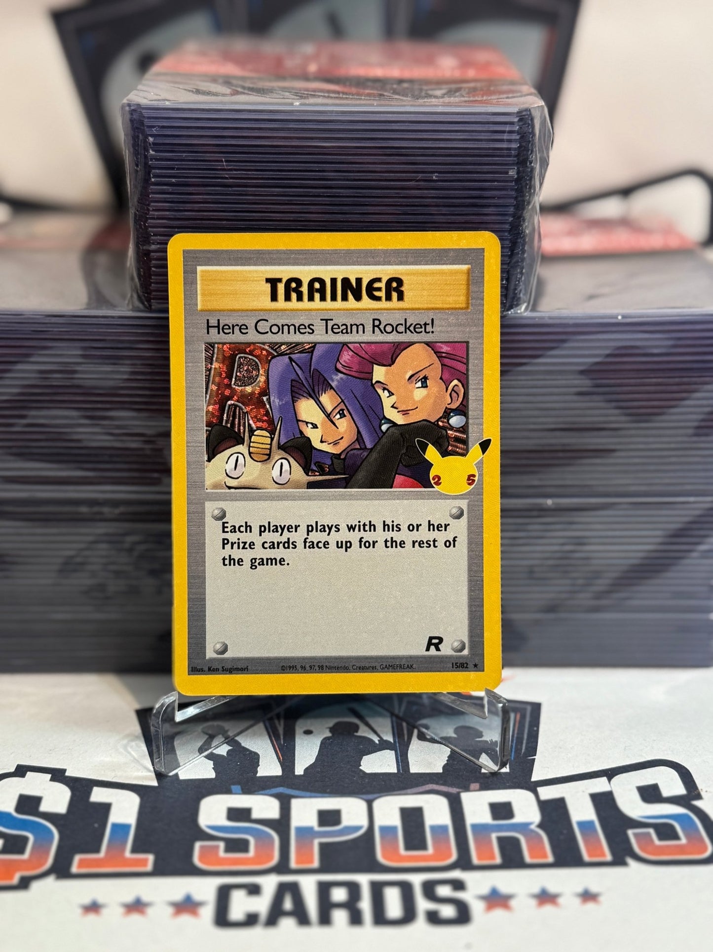 Pokemon TCG: Celebrations (Classic Collection) - Trainer: Here Comes Team Rocket (Holo, Rare) #15