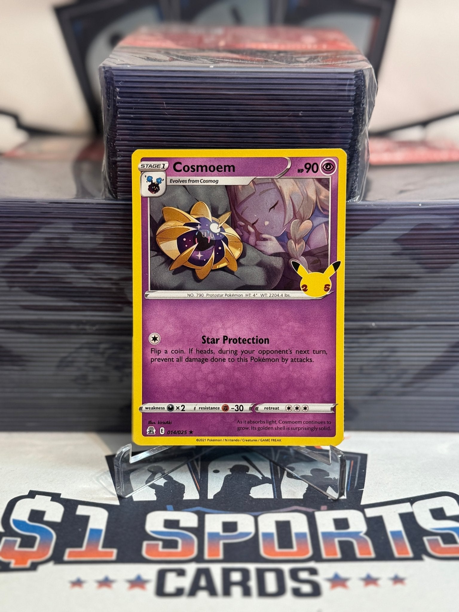 Pokemon TCG: Celebrations - Cosmoem (Holo, Rare) #14 – $1 Sports Cards