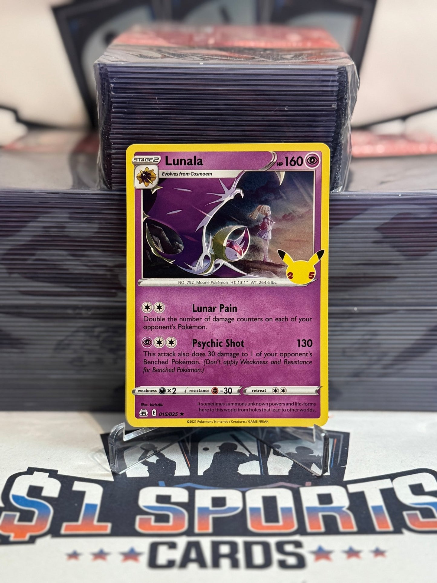 Pokemon TCG: Celebrations - Lunala (Holo, Rare) #15