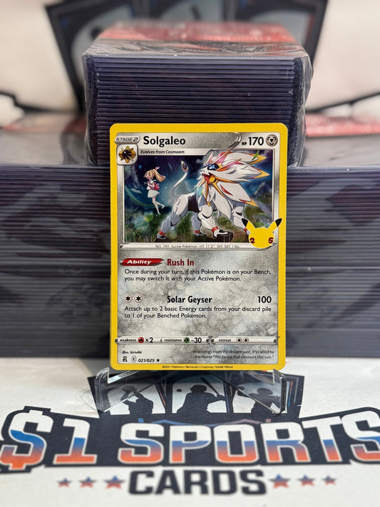 Pokemon TCG: Celebrations - Solgaleo (Holo, Rare) #21