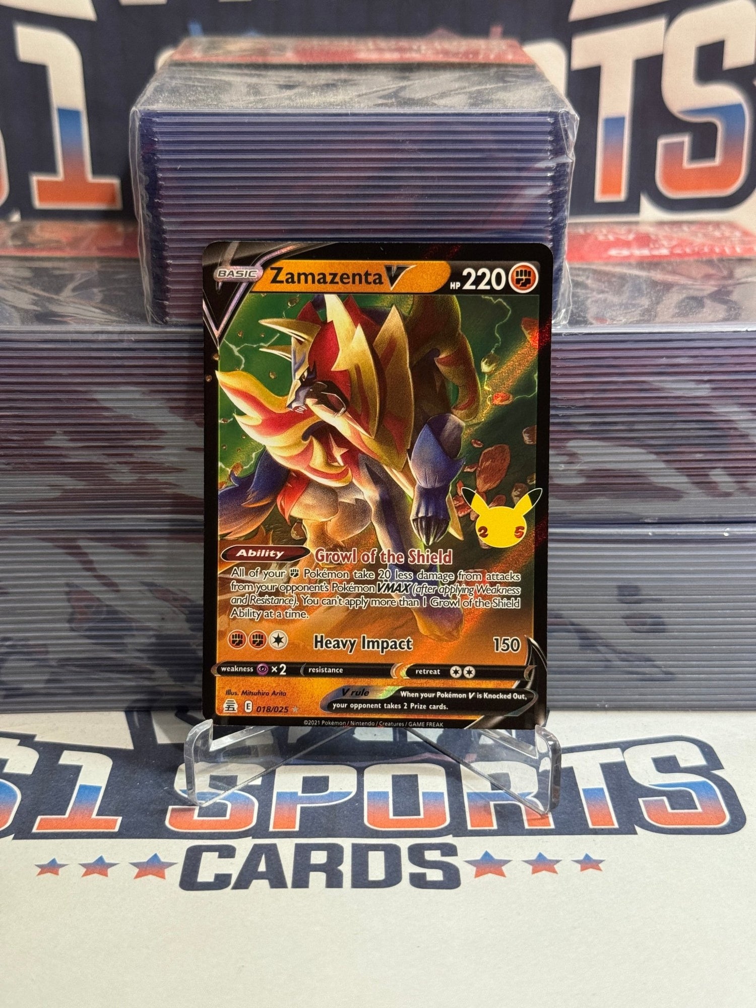 Pokemon TCG: Celebrations - Zamazenta V (Ultra Rare) #18