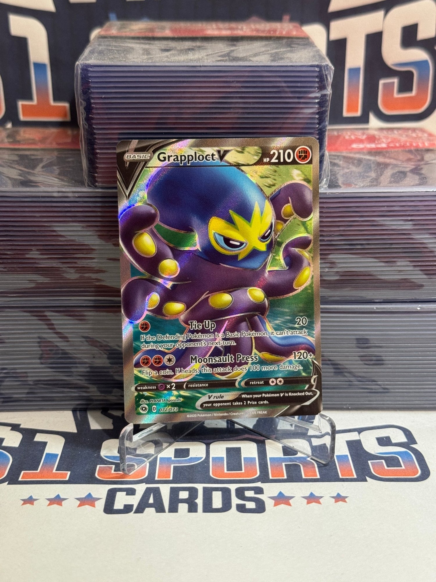 Pokemon TCG: Champion's Path - Grapploct V (Full Art, Ultra Rare) #72