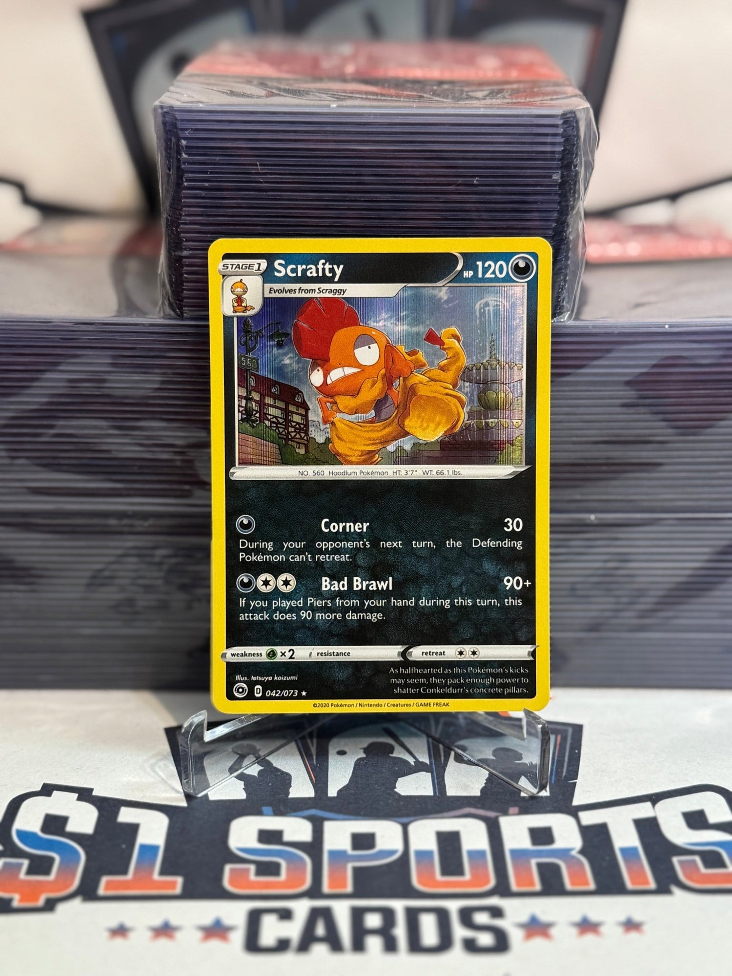 Pokemon TCG: Champions Path - Scrafty (Holo, Rare) #42