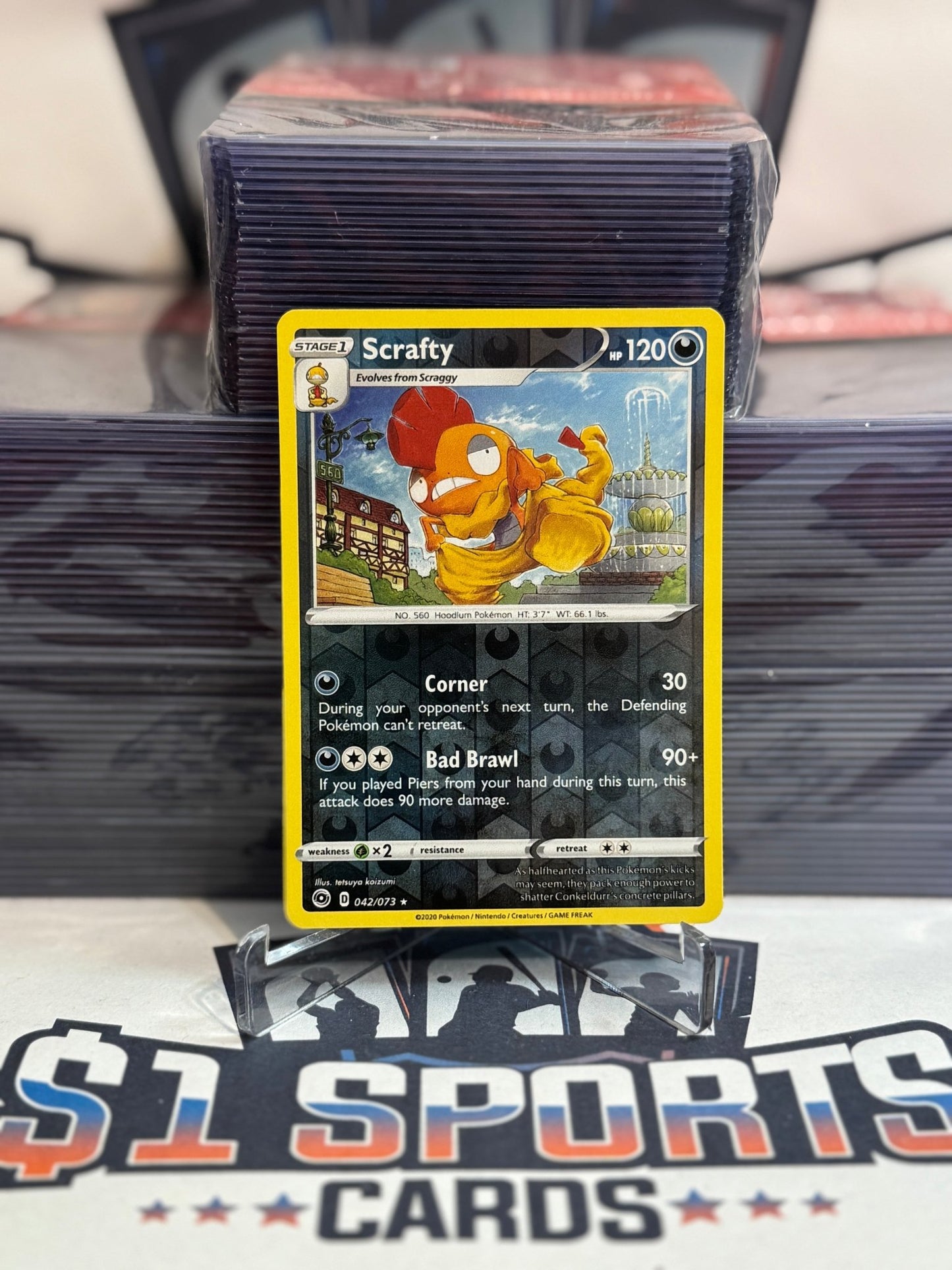 Pokemon TCG: Champions Path - Scrafty (Reverse Holo, Rare) #42