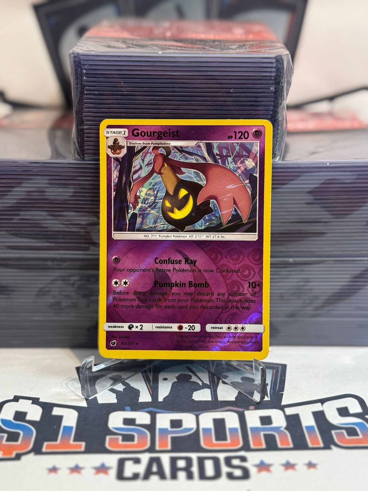 Pokemon TCG: Crimson Invasion - Gourgeist (Reverse Holo, Rare) #45