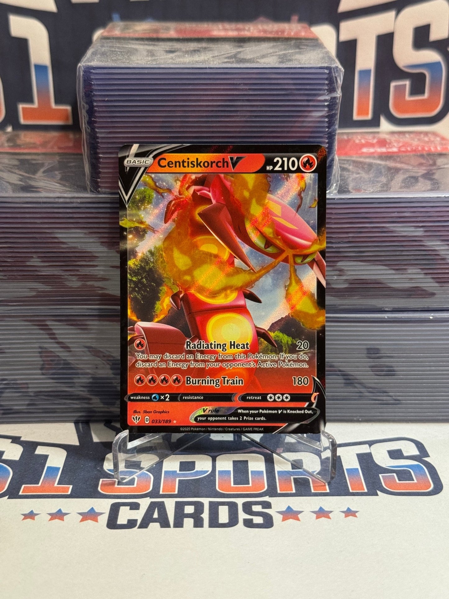 Pokemon TCG: Darkness Ablaze - Centiskorch V (Ultra Rare) #33