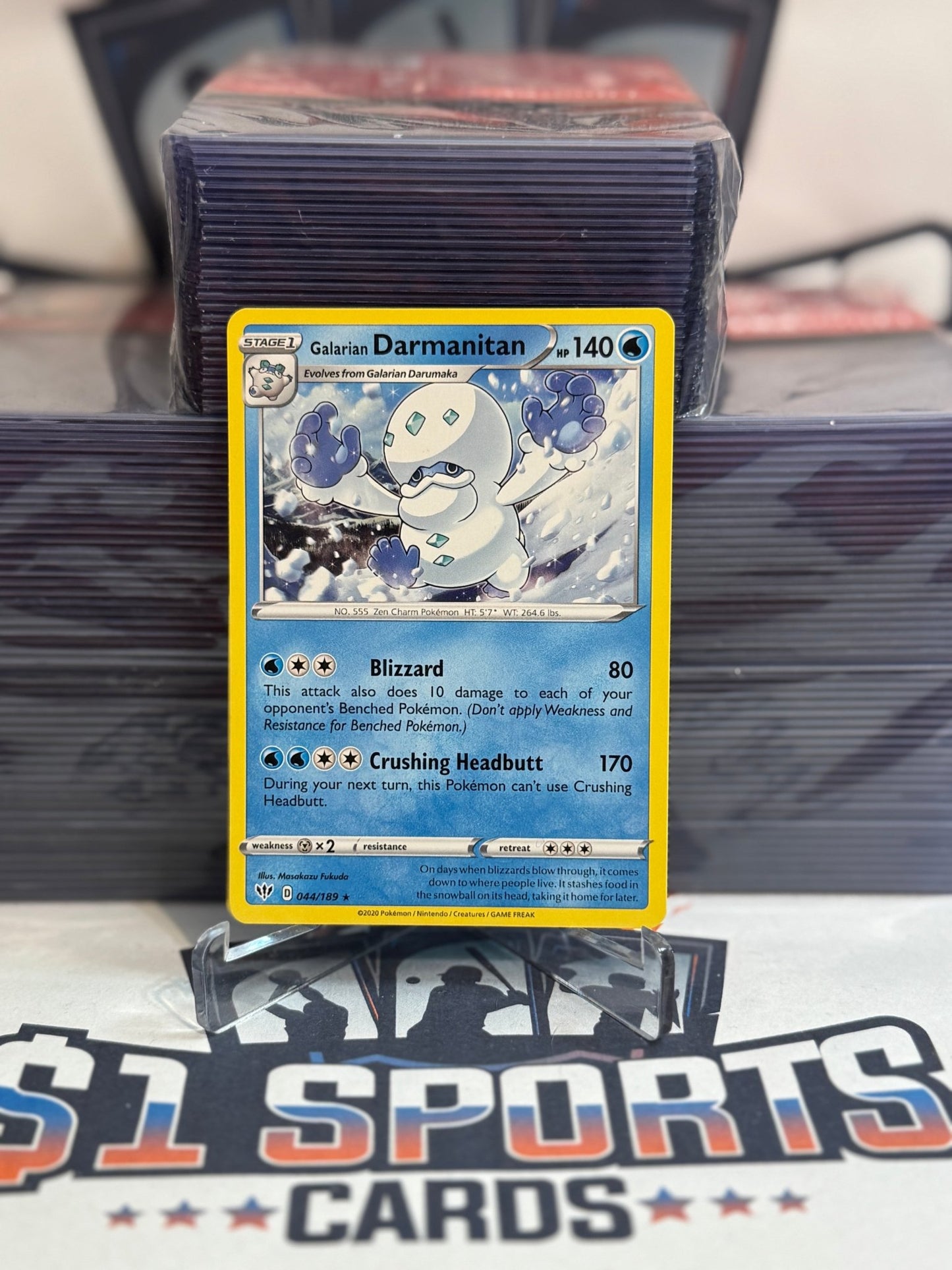 Pokemon TCG: Darkness Ablaze - Galarian Darmanitan (Rare) #44