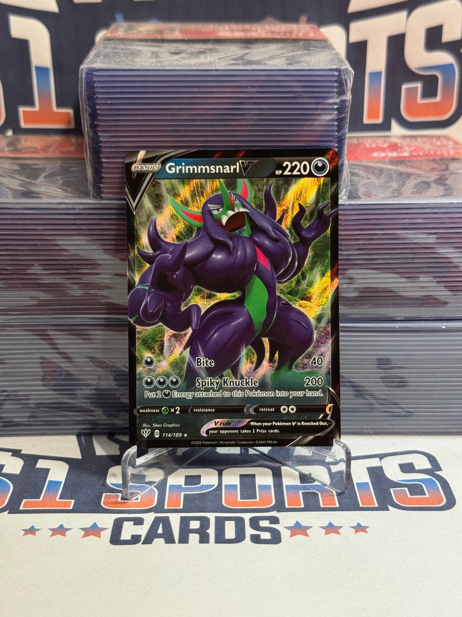 Pokemon TCG: Darkness Albaze - Grimmsnarl V (Ultra Rare) #114