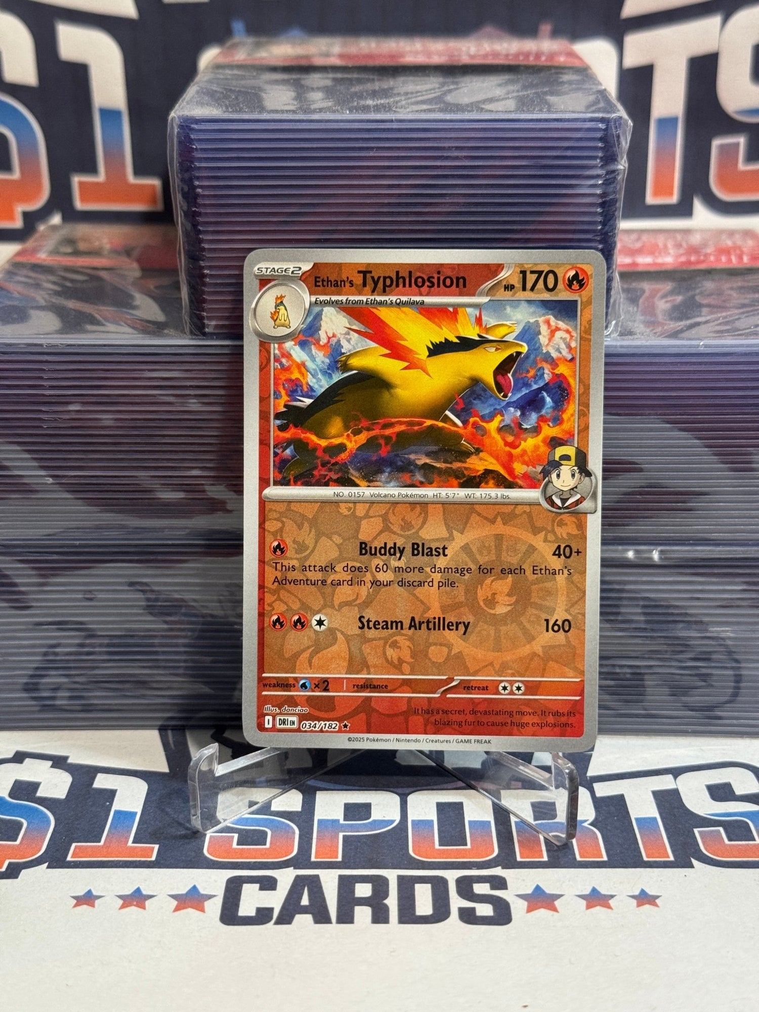 Pokemon TCG: Destined Rivals - Ethan's Typhlosion (Reverse Holo, Rare) 34