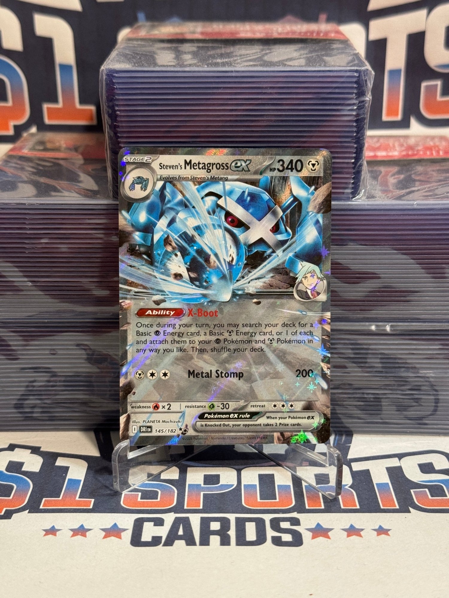 Pokemon TCG: Destined Rivals - Steven's Metagross EX (Double Rare) 145
