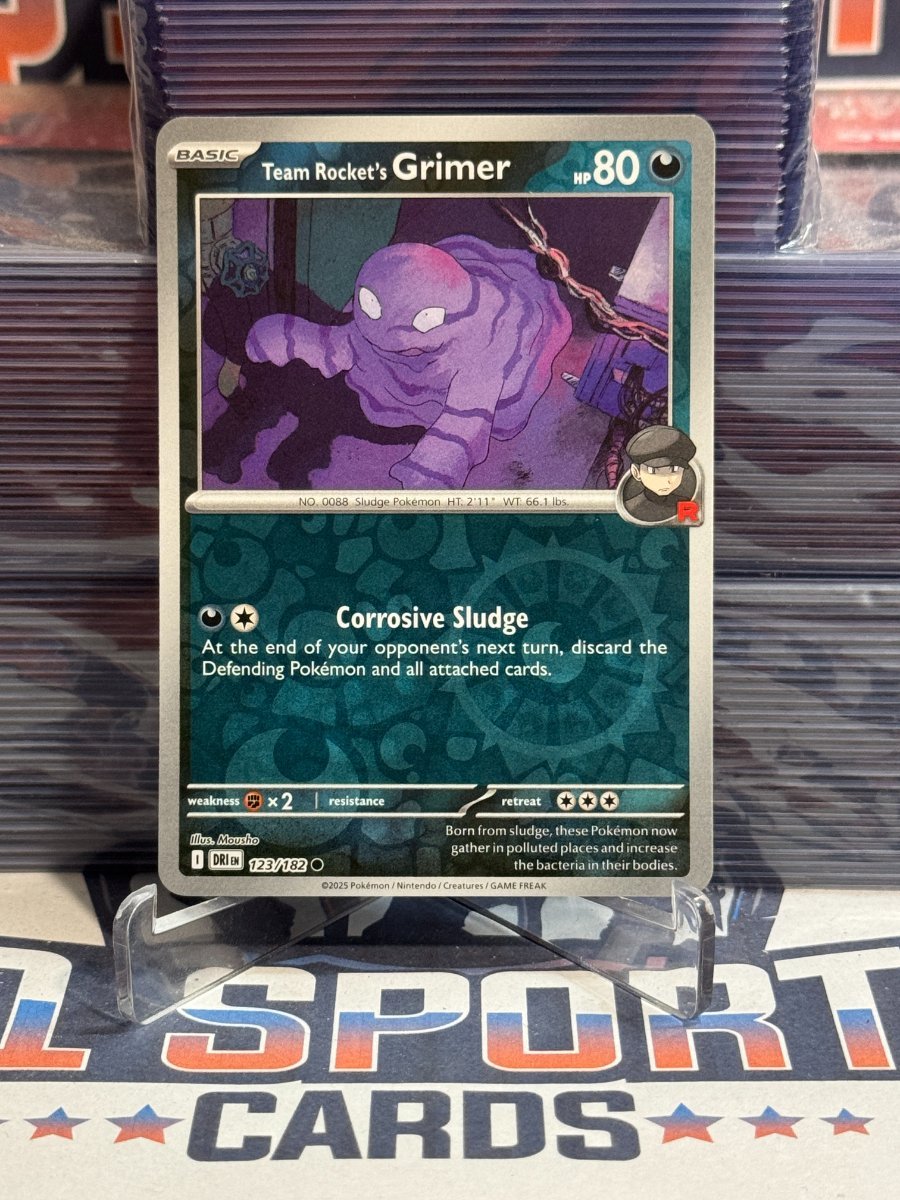 Pokemon TCG: Destined Rivals - Team Rocket's Grimer (Reverse Holo, Common) 125