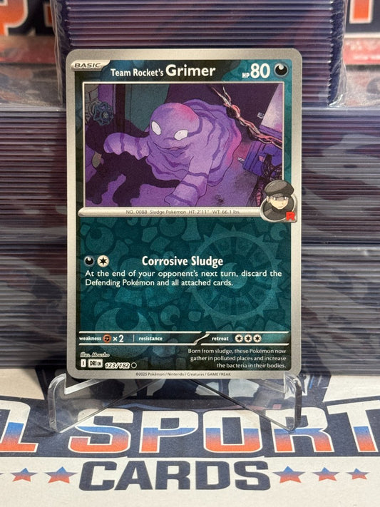 Pokemon TCG: Destined Rivals - Team Rocket's Grimer (Reverse Holo, Common) 125