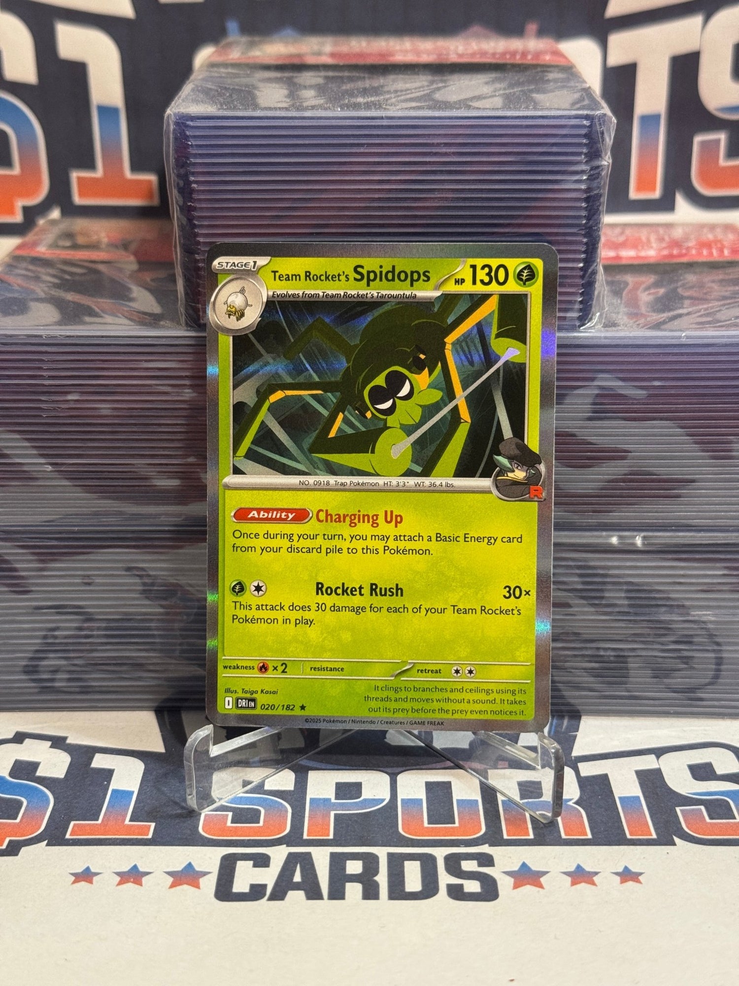 Spidops Destined Rivals Pokemon TCG: Destined Rivals - Team Rocket's Spidops (Holo, Rare) #20 ...