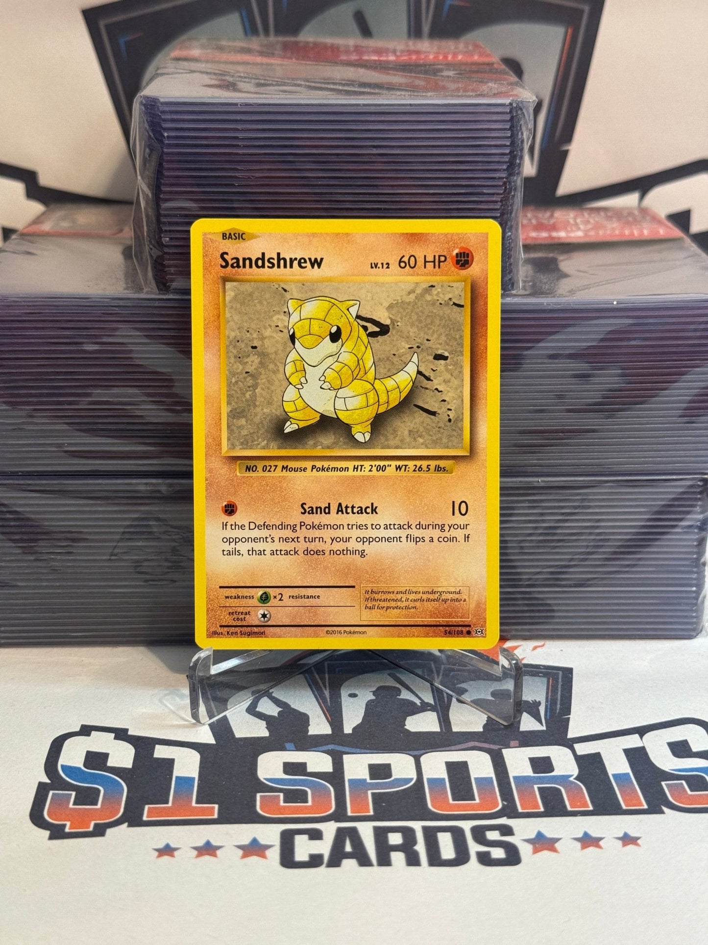 Pokemon TCG: Evolutions Sandshrew (Common) #54