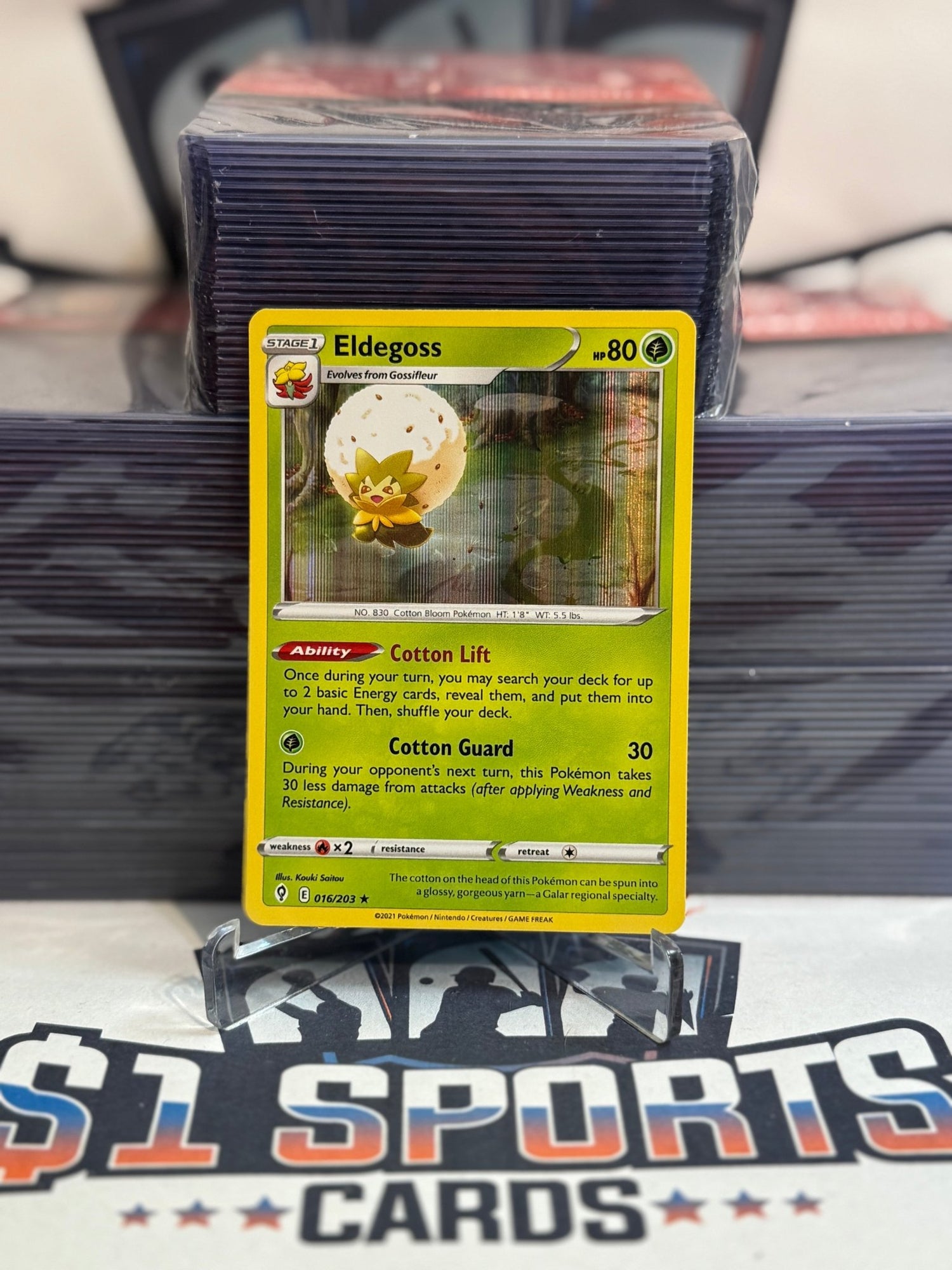 Pokemon TCG: Evolving Skies - Eldegoss (Holo, Rare) #16