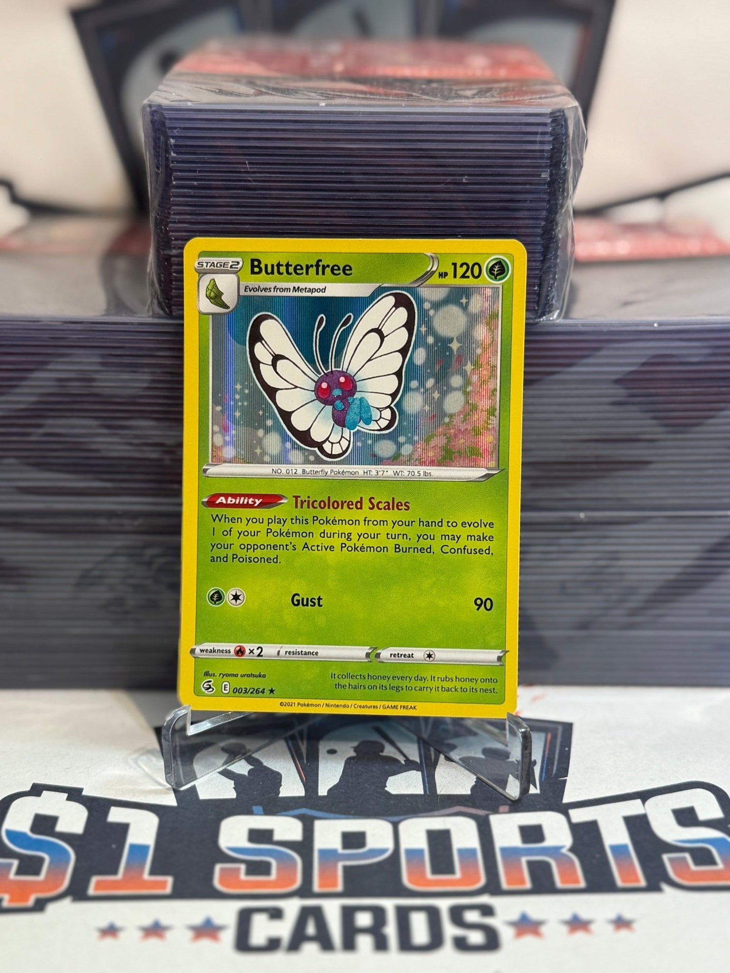 Pokemon TCG: Fusion Strike - Butterfree (Holo, Rare) #3