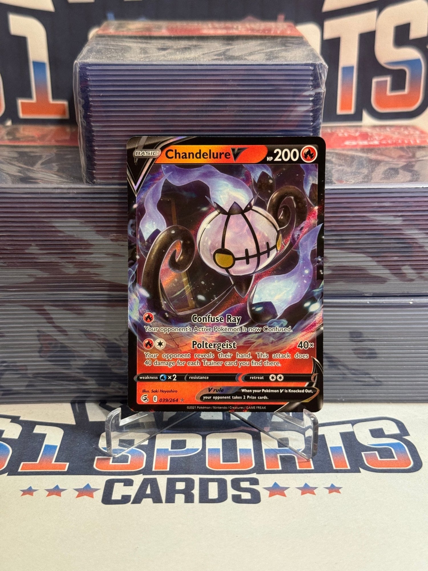 Pokemon TCG: Fusion Strike - Chandelure V (Ultra Rare) #39