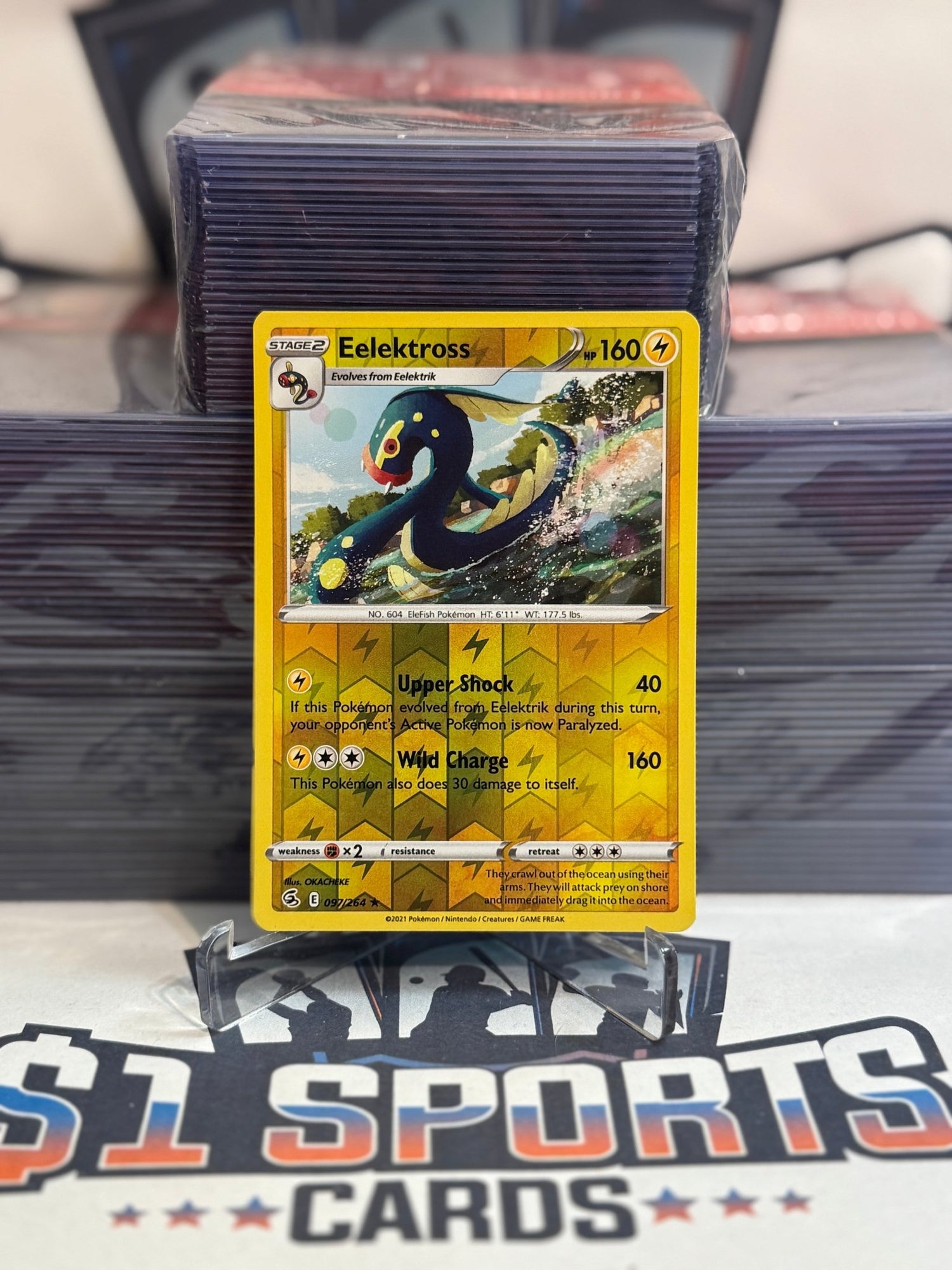 Pokemon TCG: Fusion Strike - Eelektross (Reverse Holo, Rare) #97