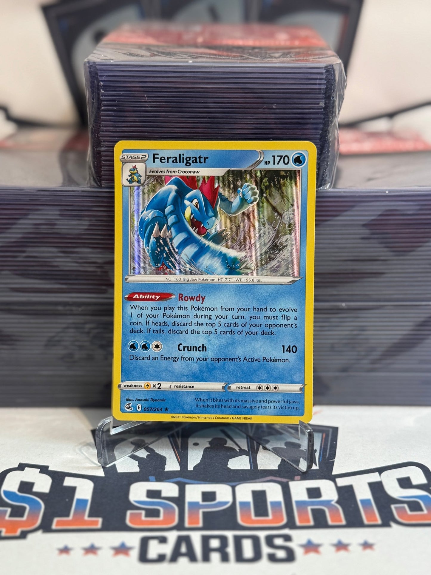 Pokemon TCG: Fusion Strike - Feraligatr (Holo, Rare) #57