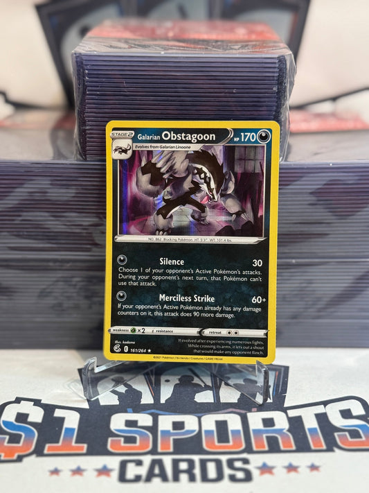 Pokemon TCG: Fusion Strike - Galarian Obstagoon (Holo, Rare) #161