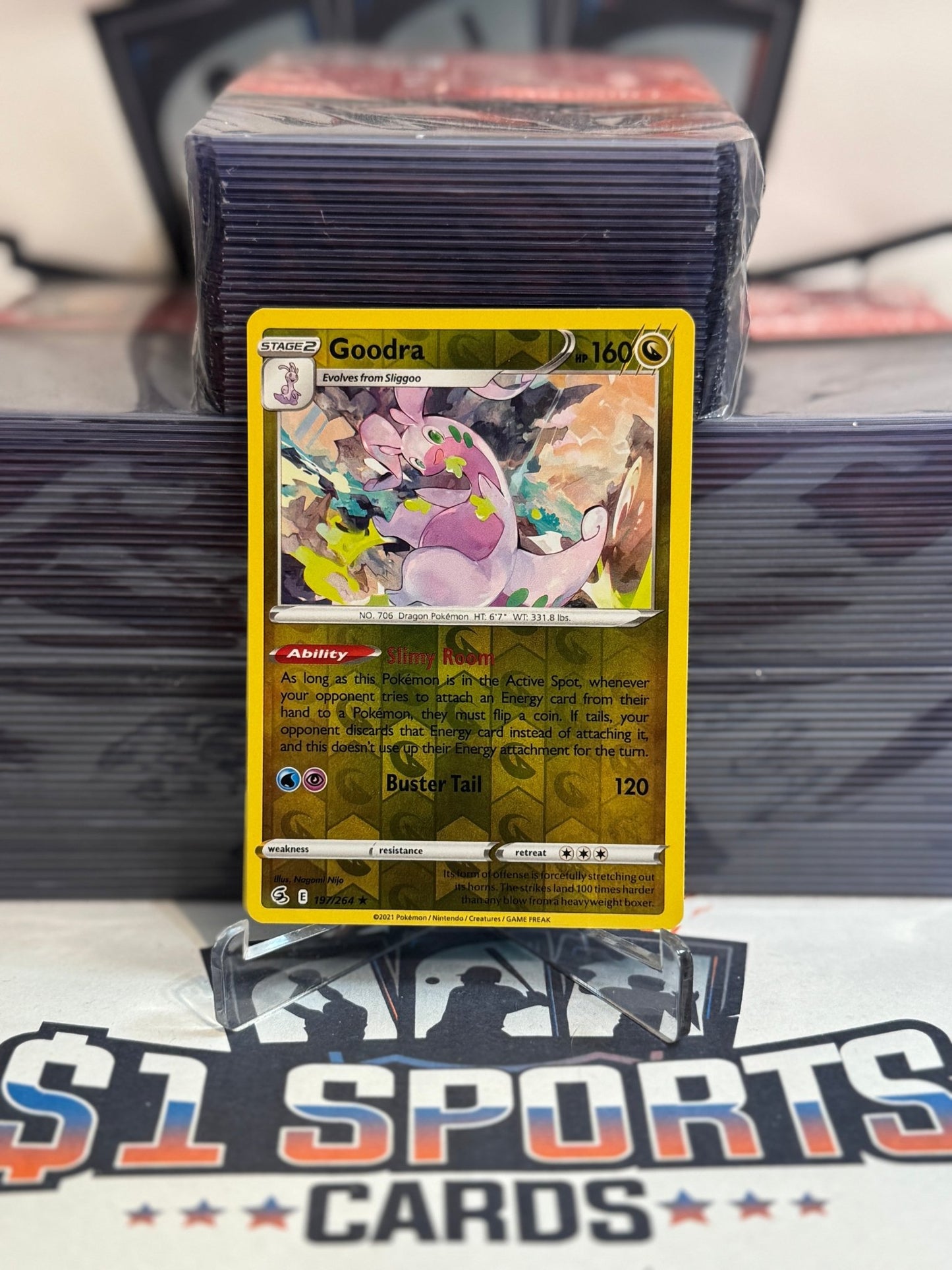 Pokemon TCG: Fusion Strike - Goodra (Reverse Holo, Rare) #197