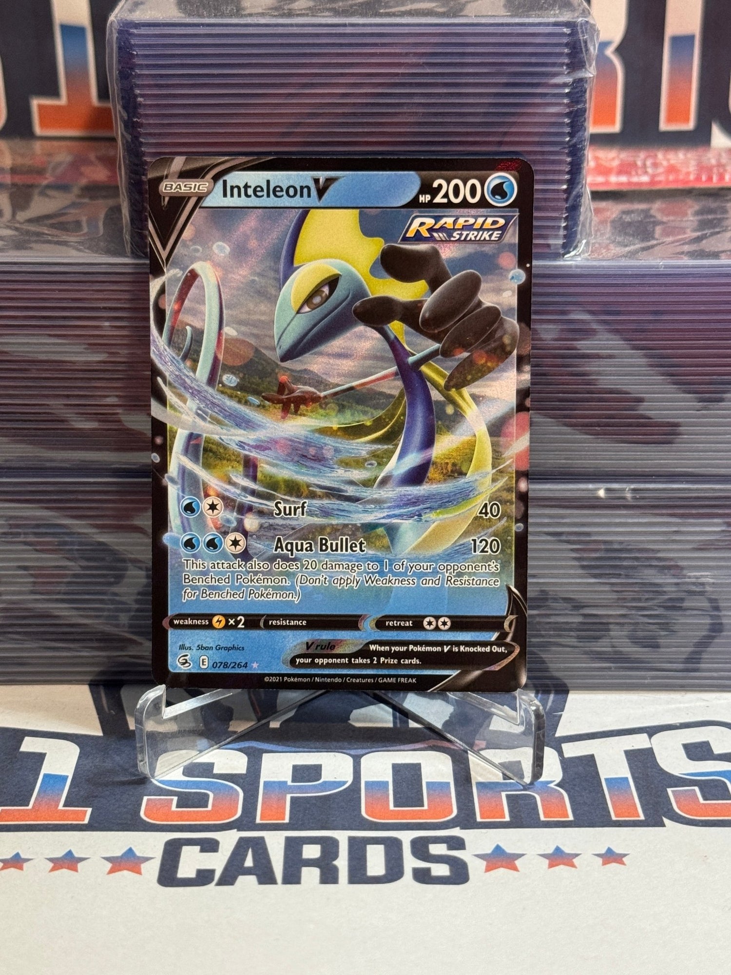 Pokemon TCG: Fusion Strike - Inteleon V 78
