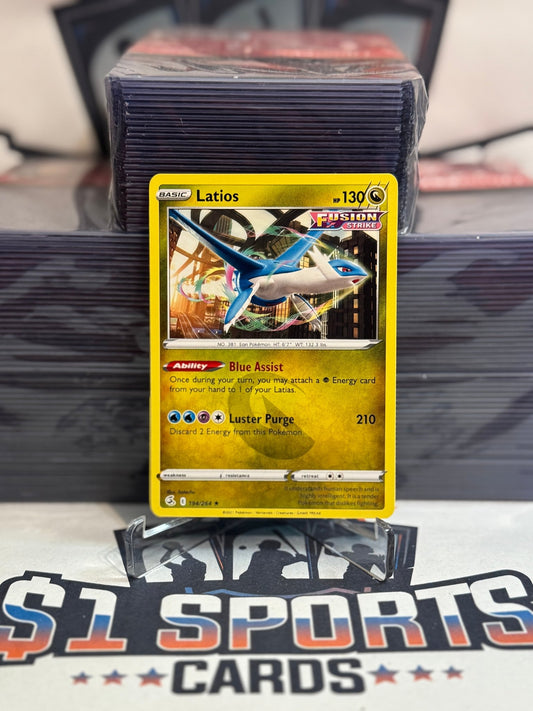 Pokemon TCG: Fusion Strike - Latios (Rare) #194