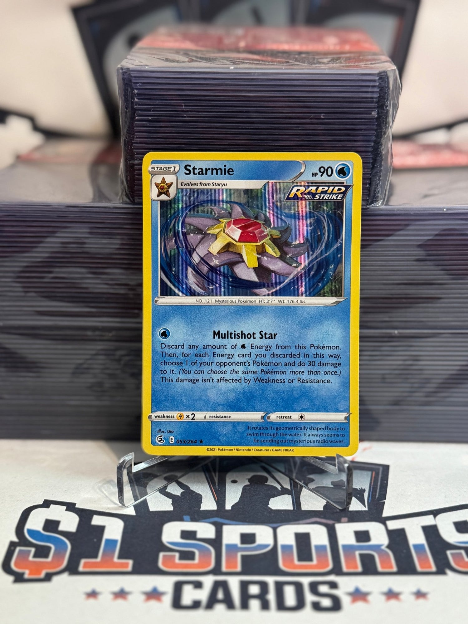 Pokemon TCG: Fusion Strike - Starmie (Holo, Rare) #53