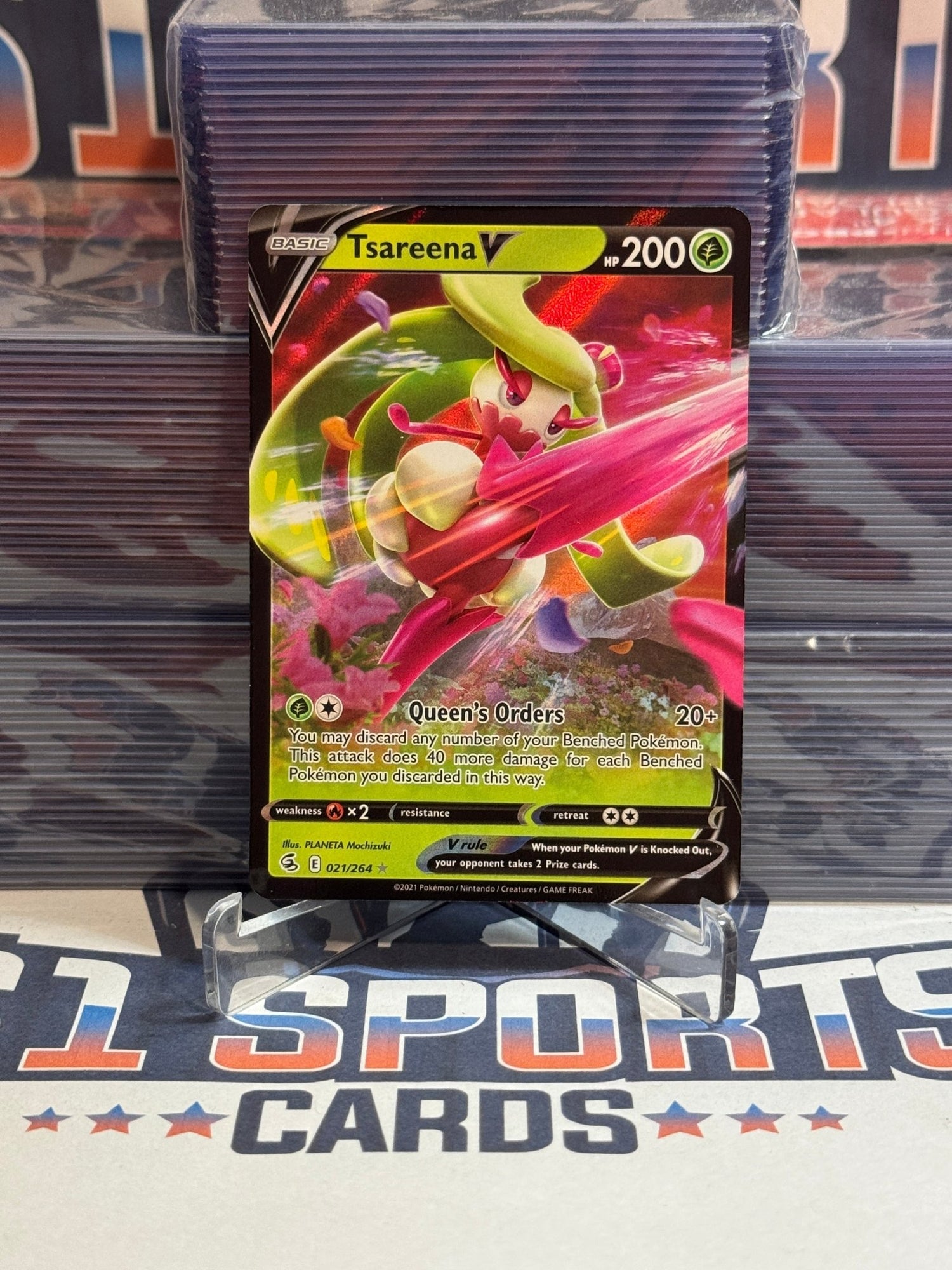 Pokemon TCG: Fusion Strike - Tsareena V 21