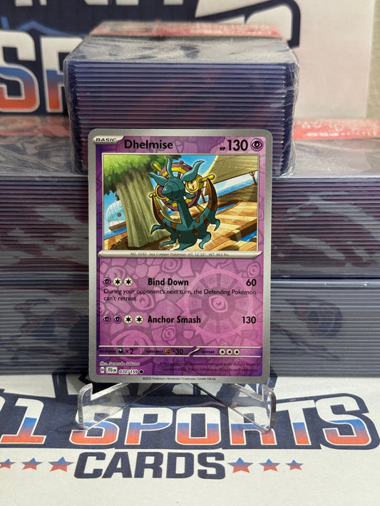 Pokemon TCG: Journey Together - Dhelmise (Reverse Holo, Common) #70
