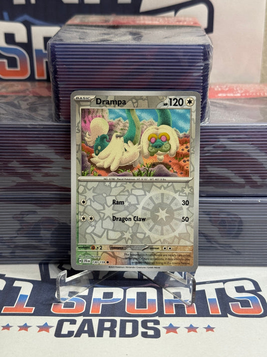 Pokemon TCG: Journey Together - Drampa (Reverse Holo, Common) #130