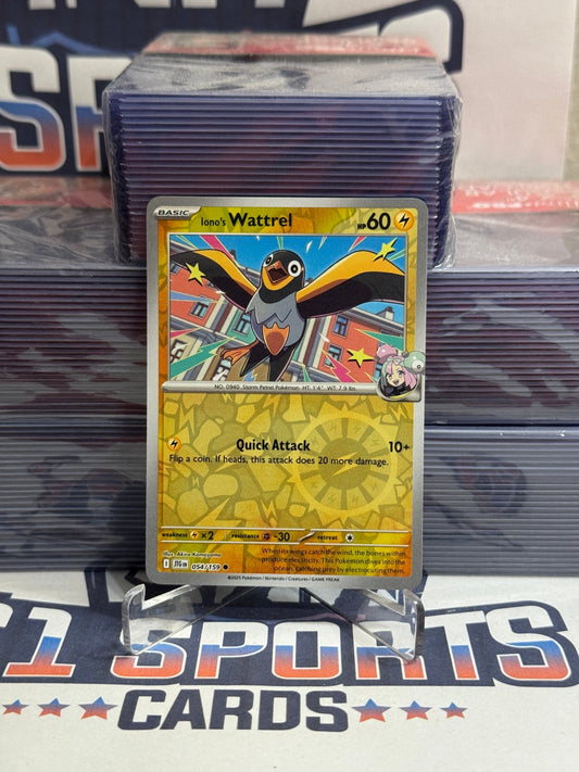 Pokemon TCG: Journey Together - Iono's Wattrel (Reverse Holo, Common) #54