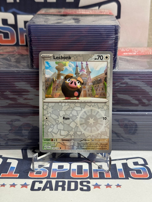 Pokemon TCG: Journey Together - Lechonk (Reverse Holo, Common) #139